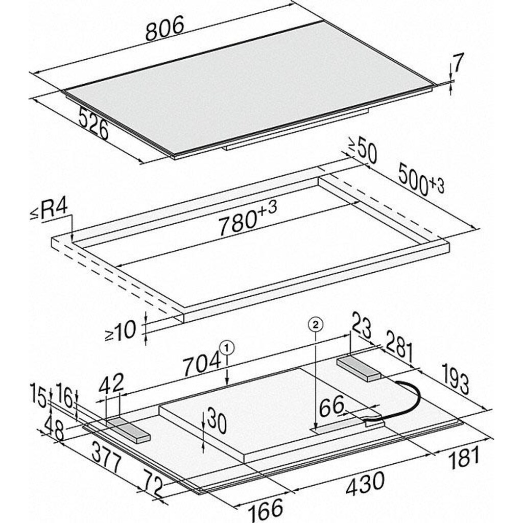 Miele Flex-Induktions-Kochfeld »KM 7174 FR«, KM 7174 FR