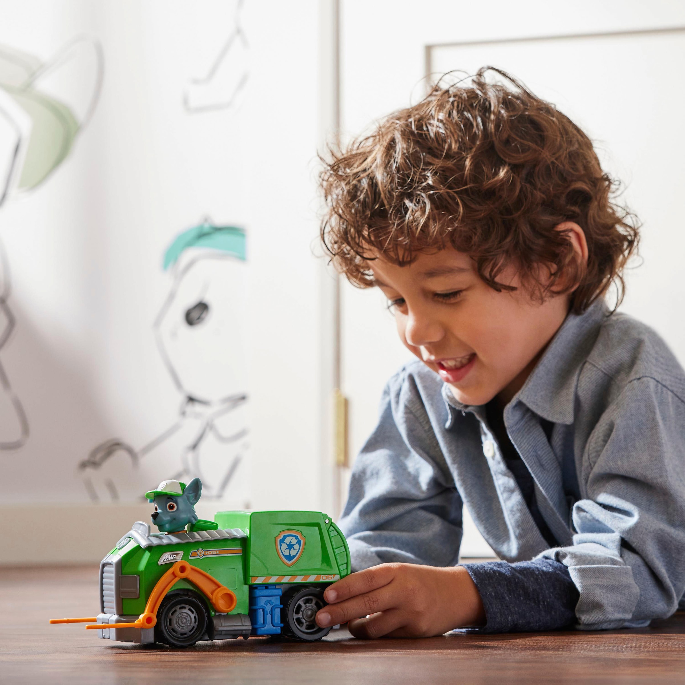 Spin Master Spielzeug-Auto »Paw Patrol - Sust. Basic Vehicle Rocky«, zum Teil aus recycelten Material