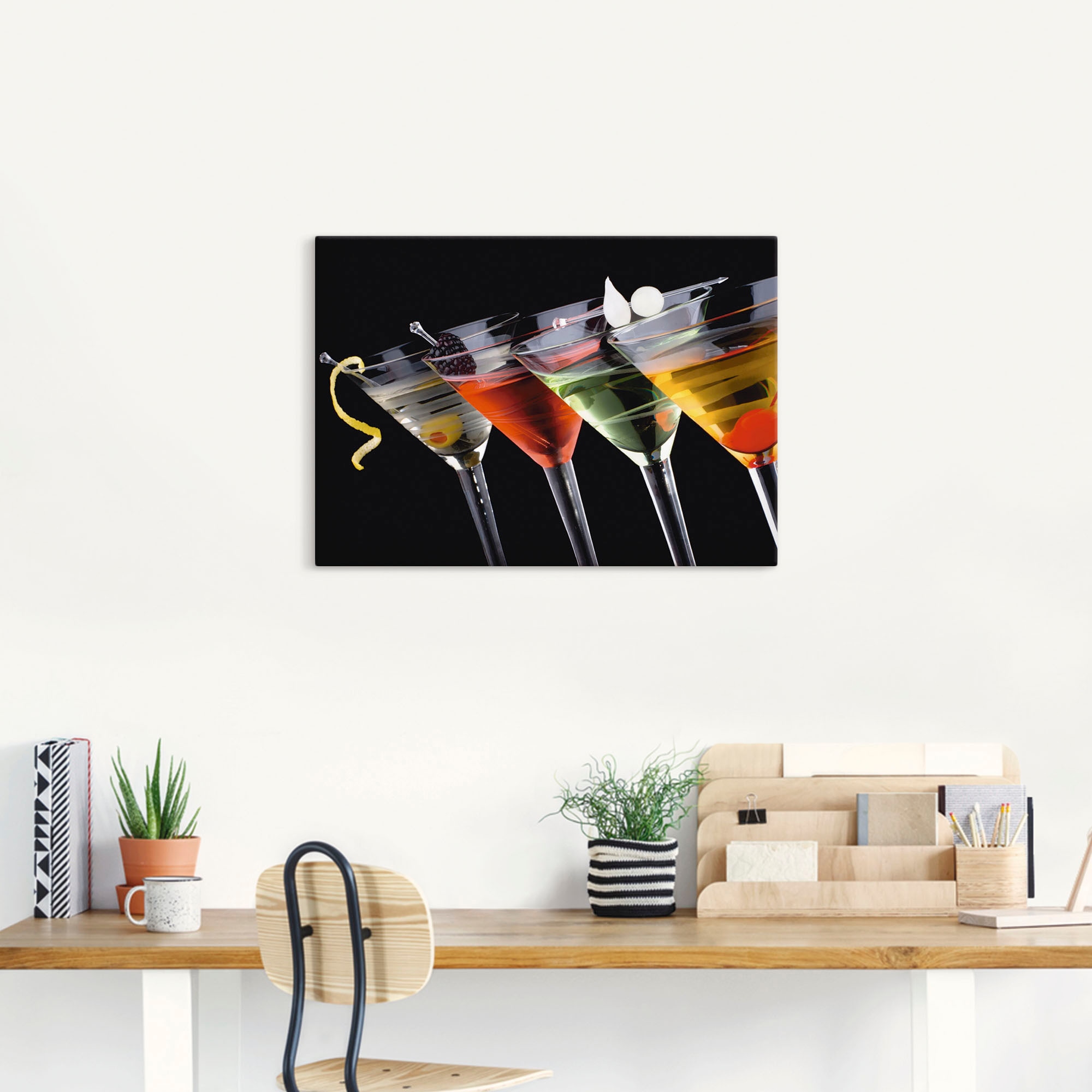 Artland Wandbild »Klassische Martini - Cocktail«, Getränke, (1 St.), als Leinwandbild, Poster, Wandaufkleber in verschied. Größen