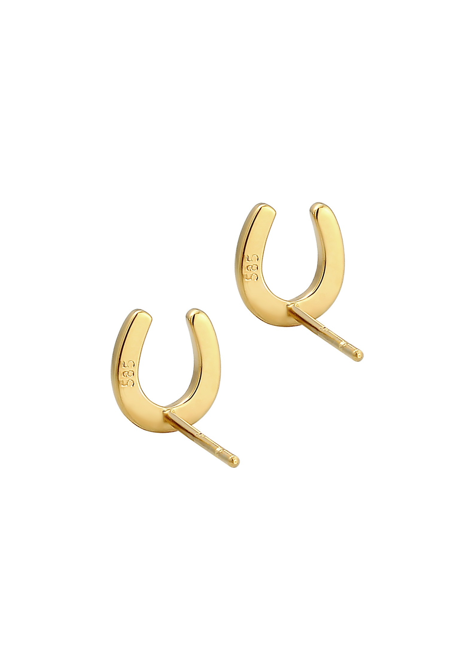 Elli Premium Paar Ohrstecker »Ohrstecker Hufeisen 585 Gelbgold«