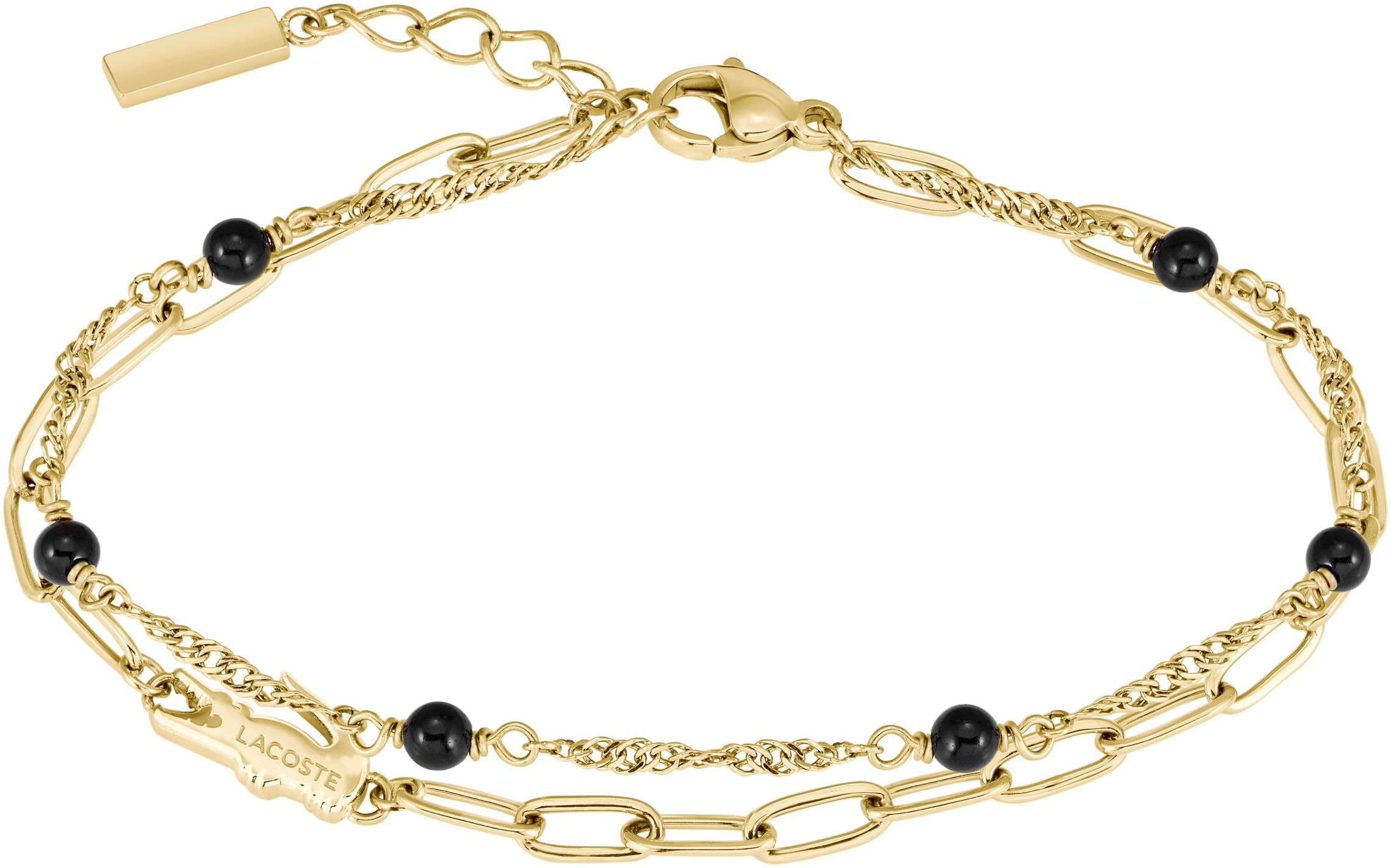 Lacoste Gliederarmband »DEVA, 2040457, 2040458«, mit Agate oder Onyx