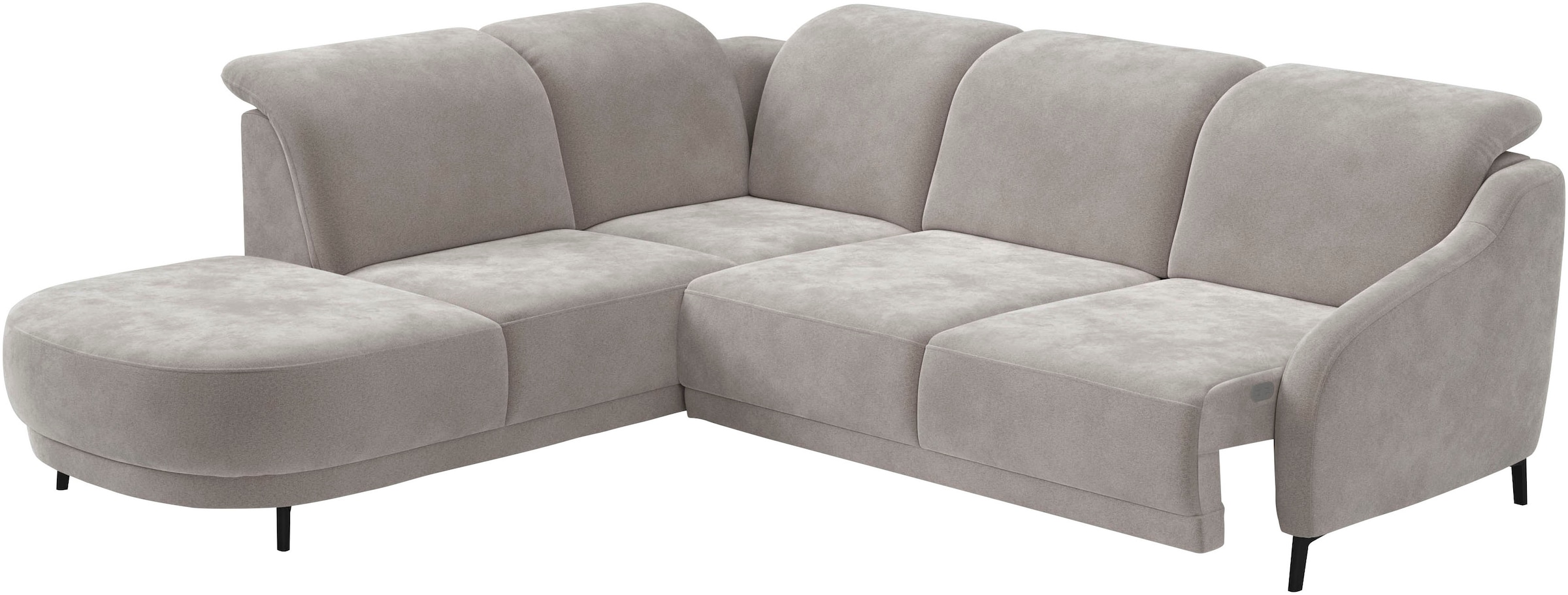 sit&more Ecksofa »Blues L-Form«, wahlweise mit Klapptisch und USB