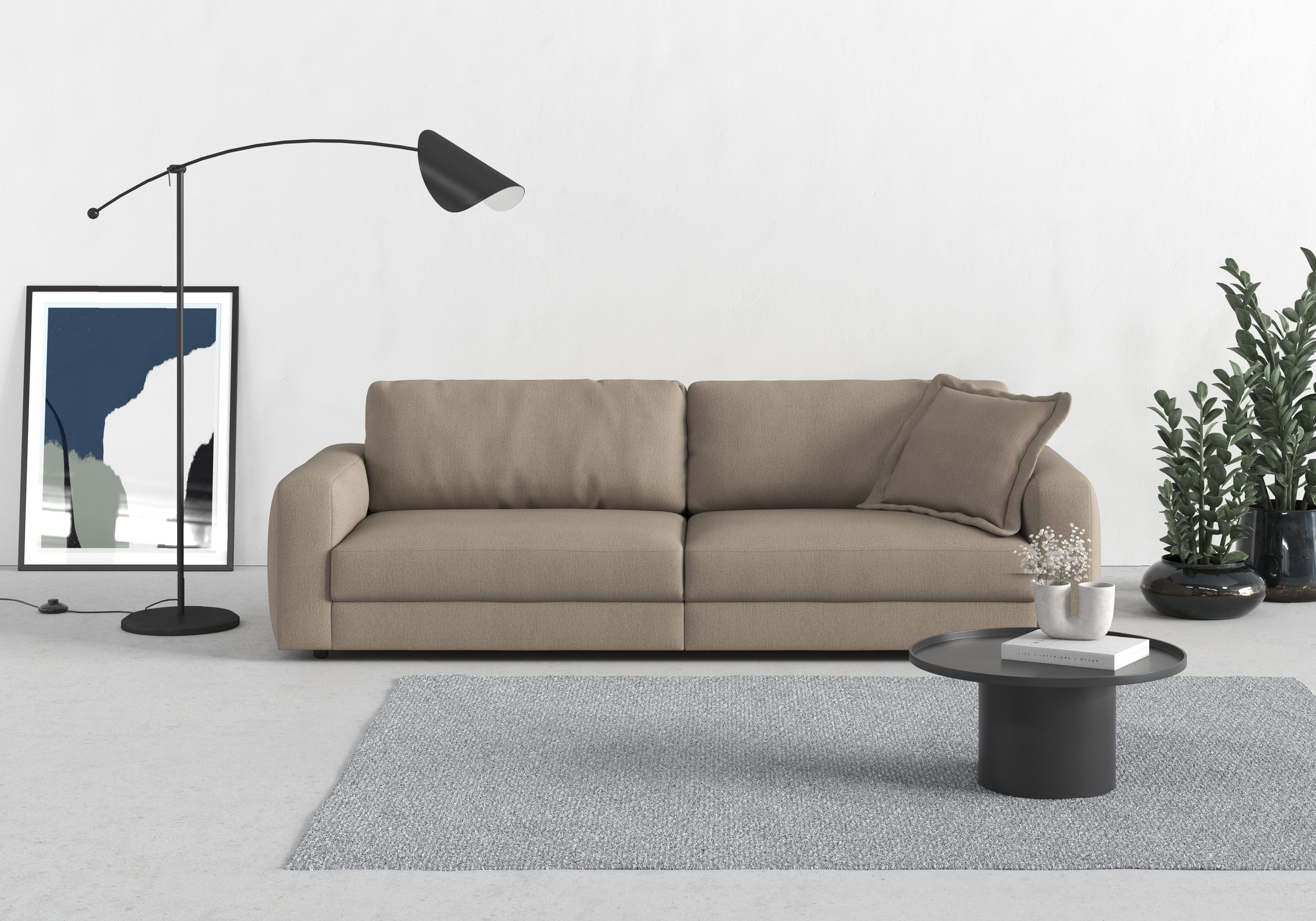 TRENDMANUFAKTUR Big-Sofa »Bourbon«, (2 St.), extra tiefe Sitzfläche, wahlwe günstig online kaufen