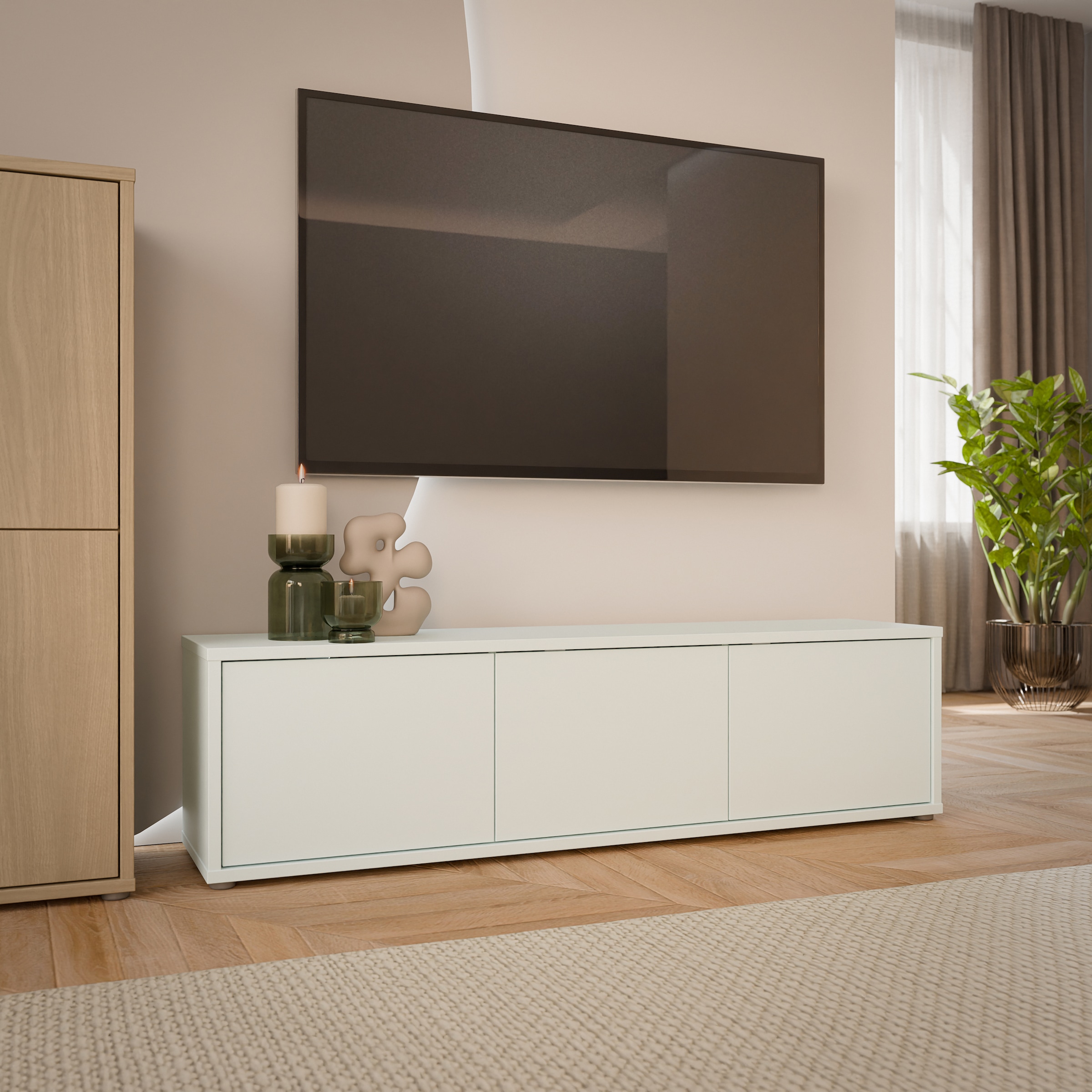 FORTE Lowboard »Alice Springs, TV-Board, viel Stauraum, große Türen zum Aufklappen« B/H/T 154,2/41,5/34,9 cm Klapptüren