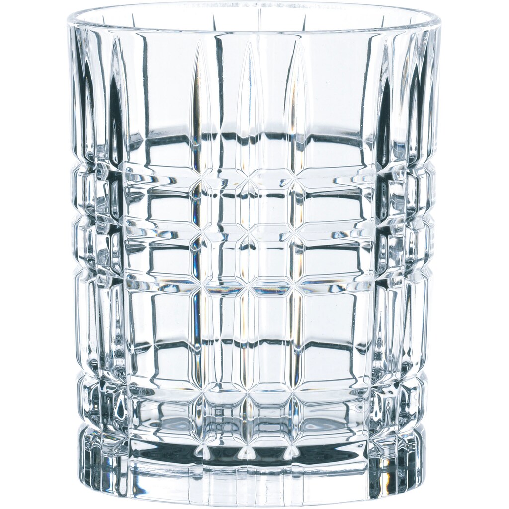 Nachtmann Whiskyglas »Square«, (Set, 4 tlg.), Made in Germany, 345 ml, 4-teilig