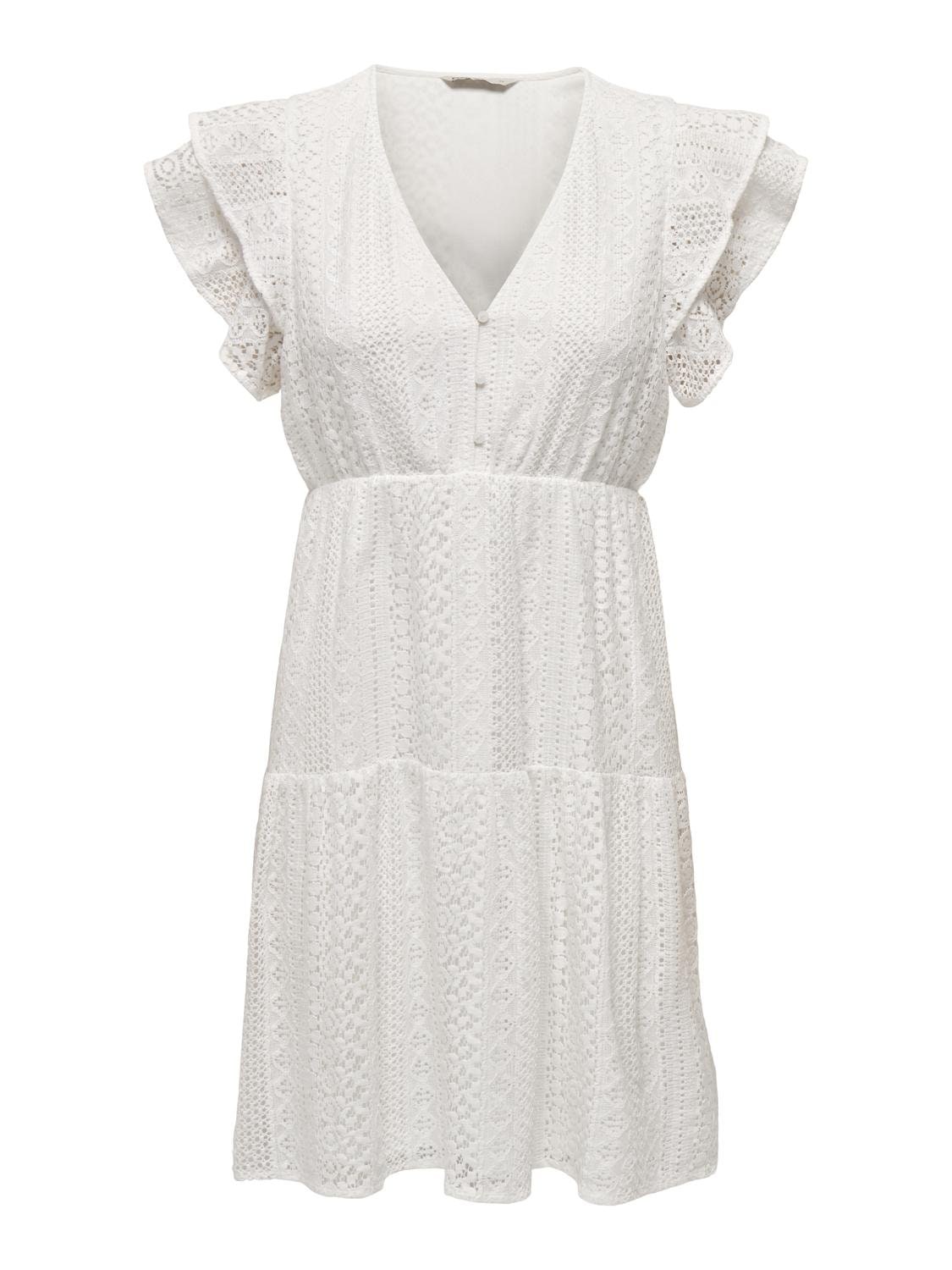 ONLY Minikleid »ONLHELENA LACE CAPSL DRESS WVN NOOS«