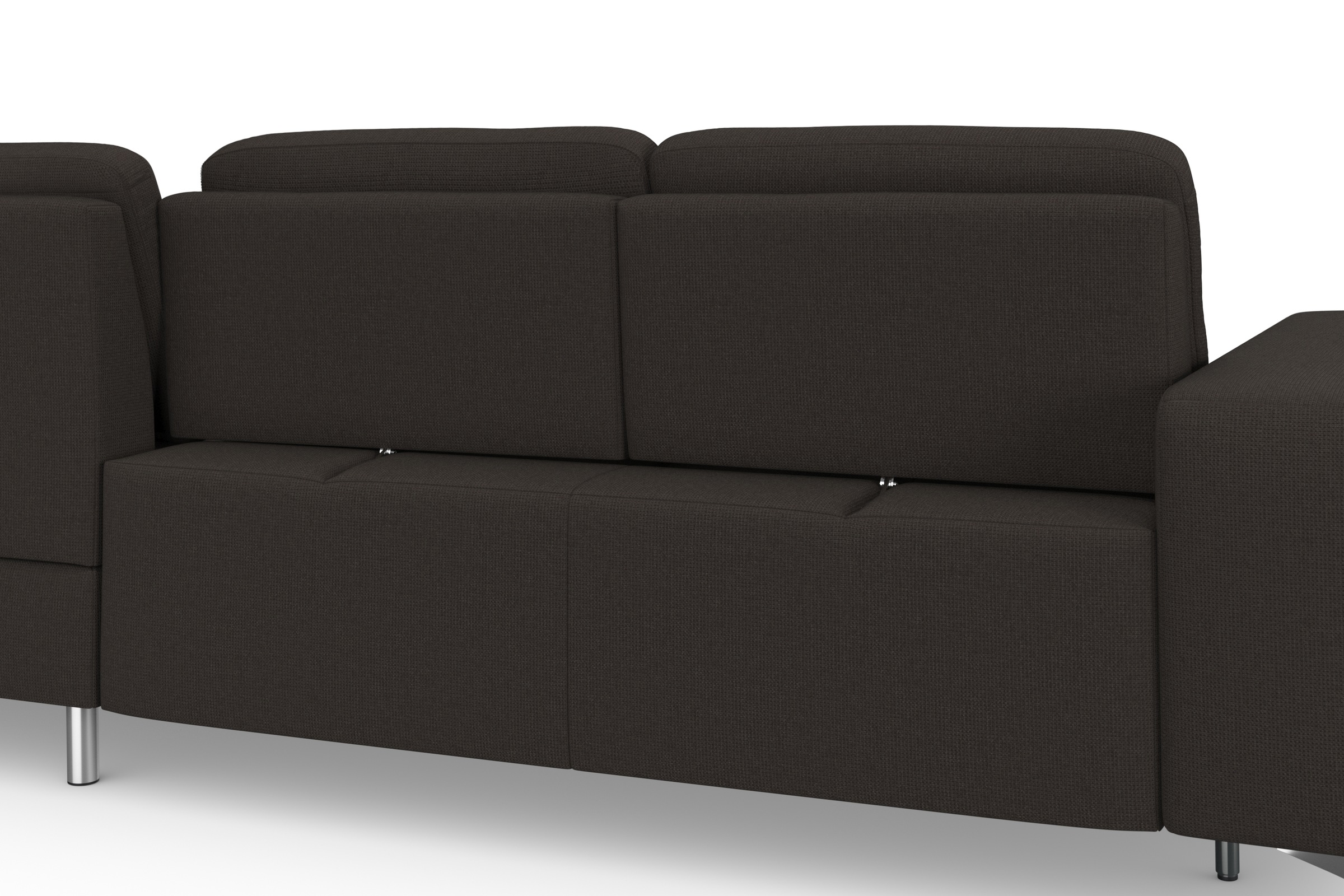 sit&more Ecksofa »Baviene L-Form«, inklusive Sitztiefenverstellung und Federkern, wahlweise Bettfunktion