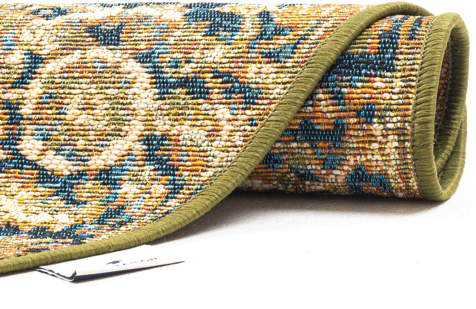 TOM TAILOR HOME Teppich »Funky Outdoor Orient One«, rund, 5 mm Höhe, Flachgewebe, Orient-Optik, In- und Outdoor geeignet, Wohnzimmer