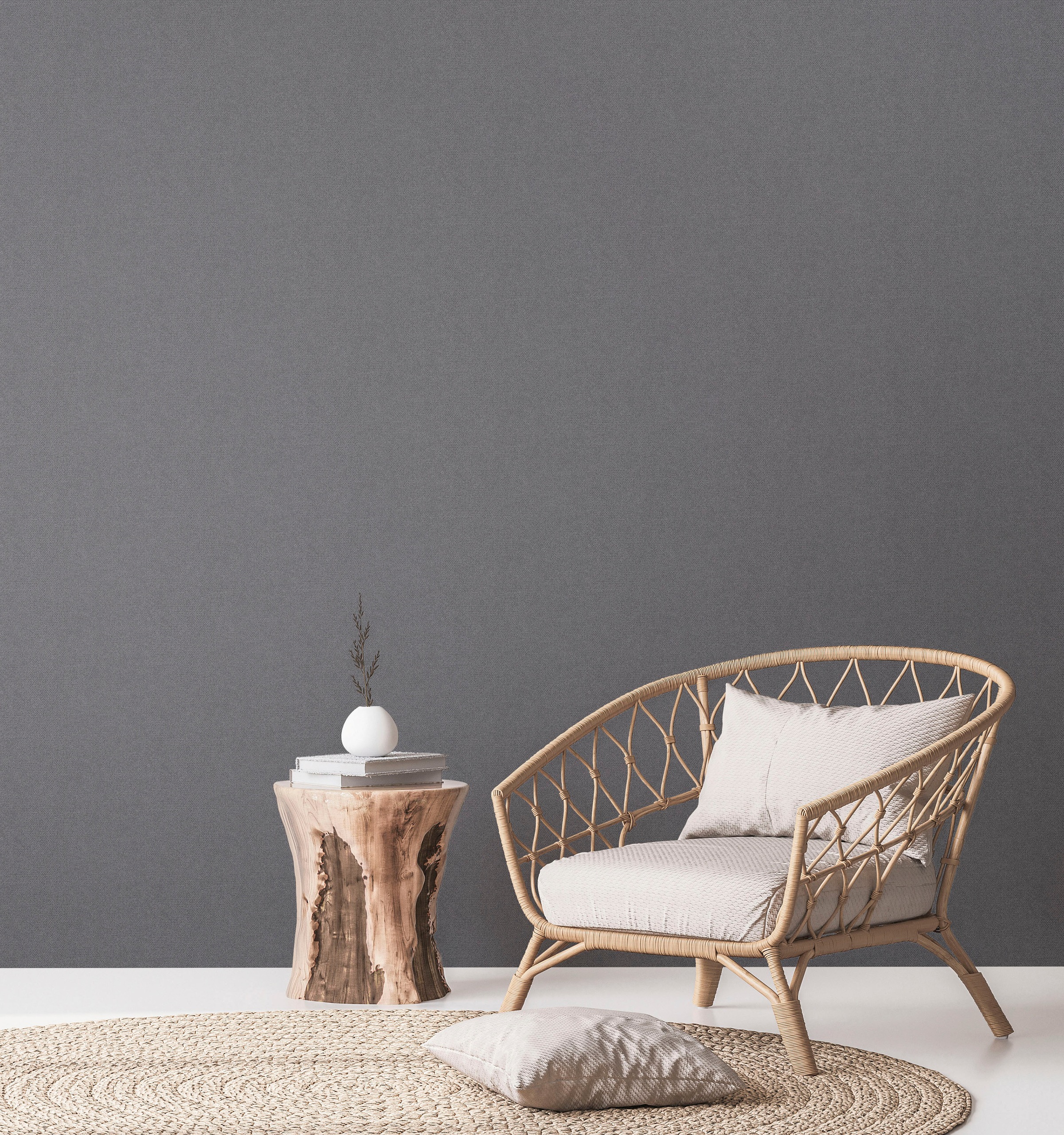 A.S. Création Vliestapete »Natural Living Textiloptik«, leicht glänzend-gemustert-abstrakt, Tapete Uni Vlies Wand Tapeten Wohnzimmer Schlafzimmer Küche Flur Optik