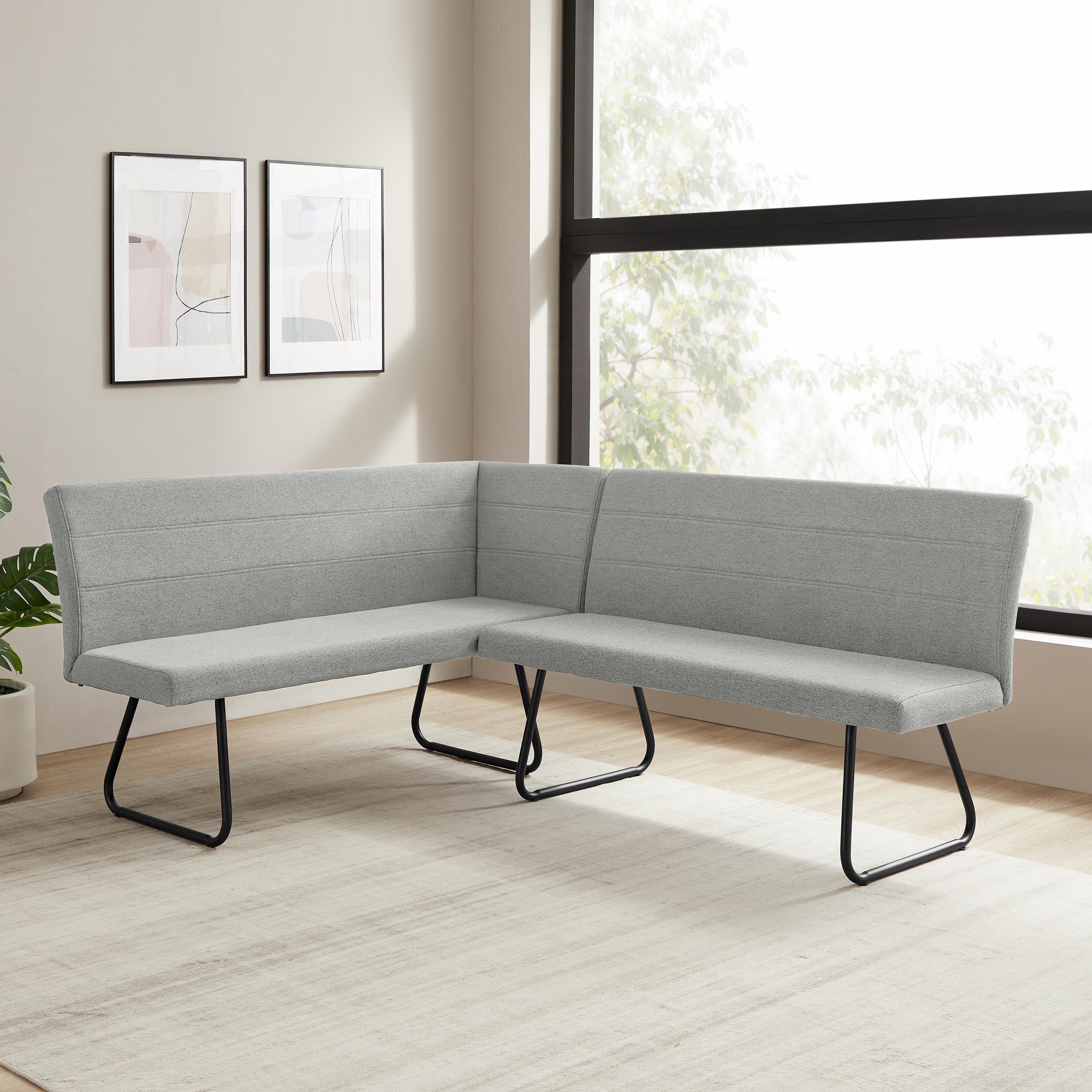 OTTO home Eckbank »Blee« pflegeleichter Strukturstoff, komfortable Polsteru günstig online kaufen