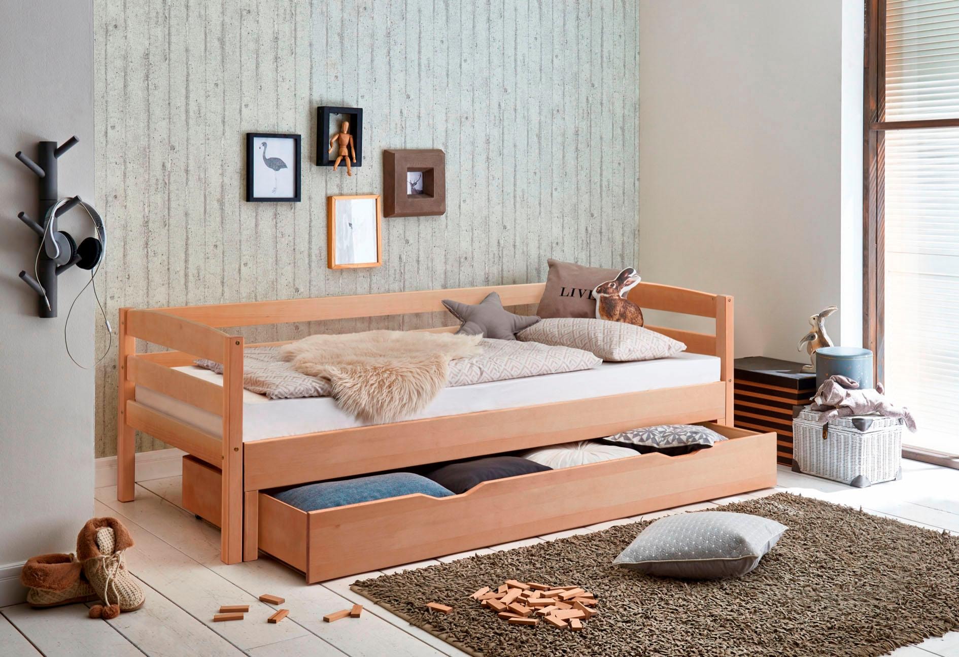 2. Bild von Relita Funktionsbett, mit Lattenrost, Bettschublade und Auszug auf 180x200 cm