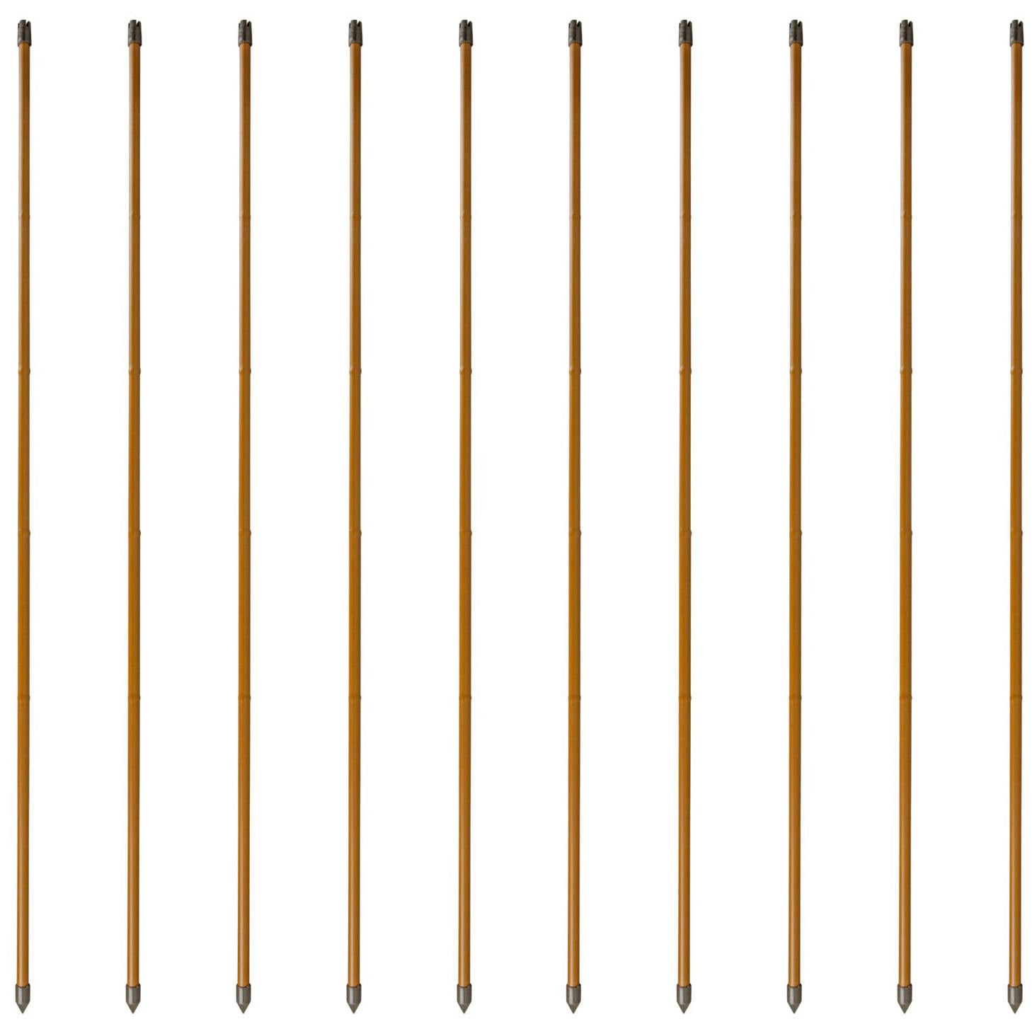 Windhager Rankhilfe, (Set, 10 St.), Stahlpflanzstäbe in Bambusoptik, H: 180 cm