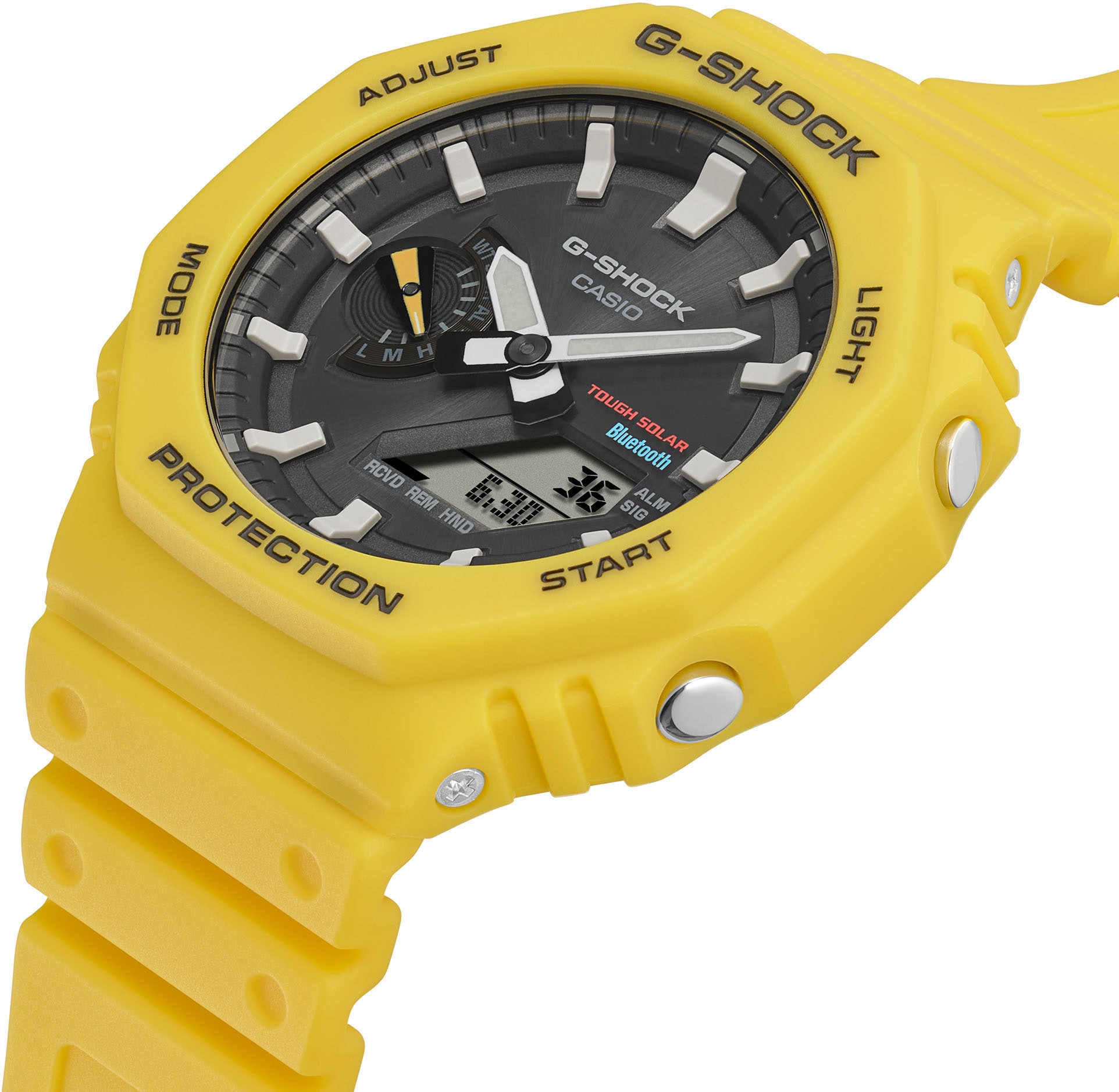 CASIO G-SHOCK Smartwatch »GA-B2100-1A1ER«, Solaruhr, Armanduhr, Herrenuhr, Bluetooth, bis 20 bar wasserdicht)