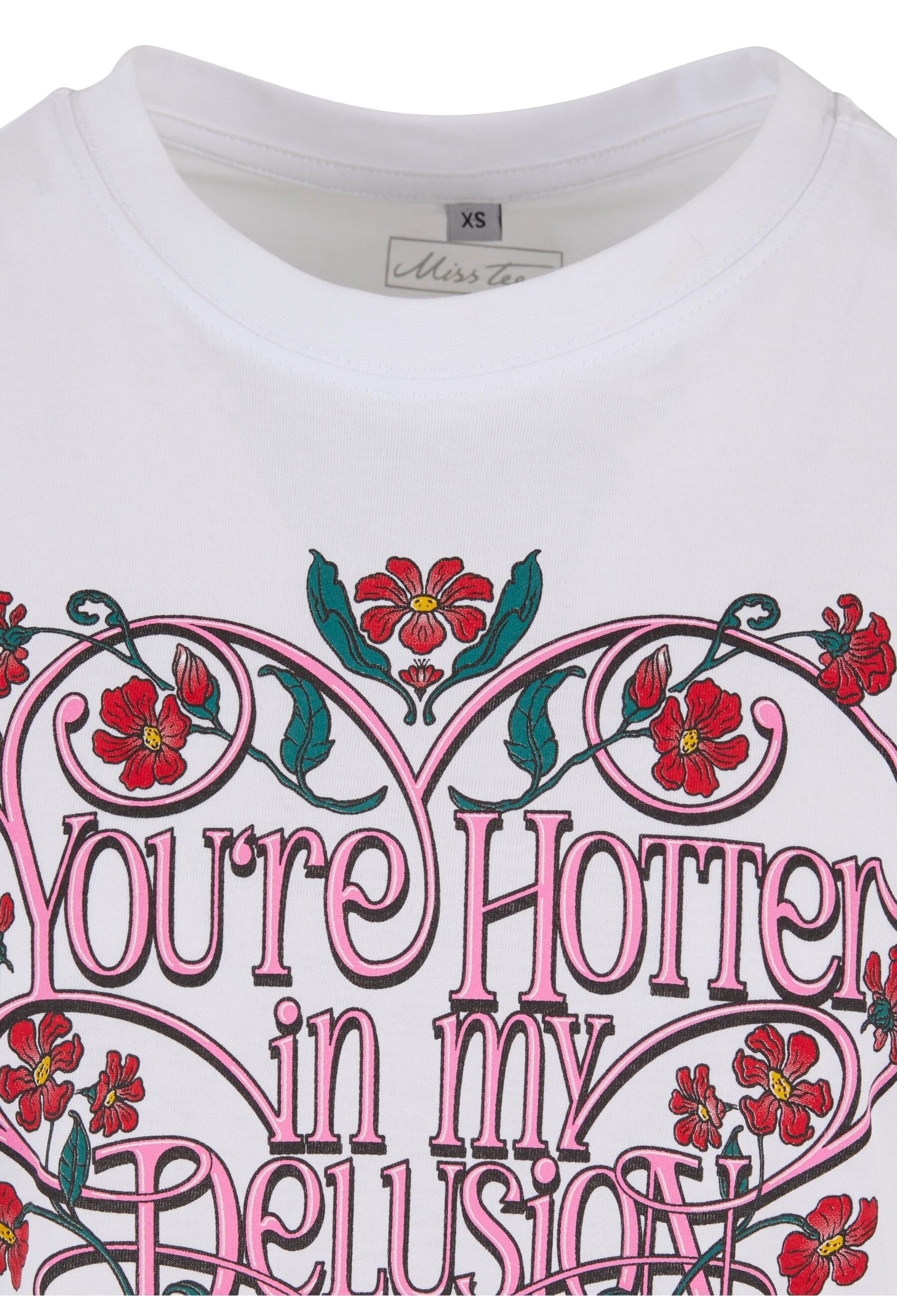 Miss Tee T-Shirt »Miss Tee Damen Hotter Delusion Ladies Short Overized Tee« 1 Stk.