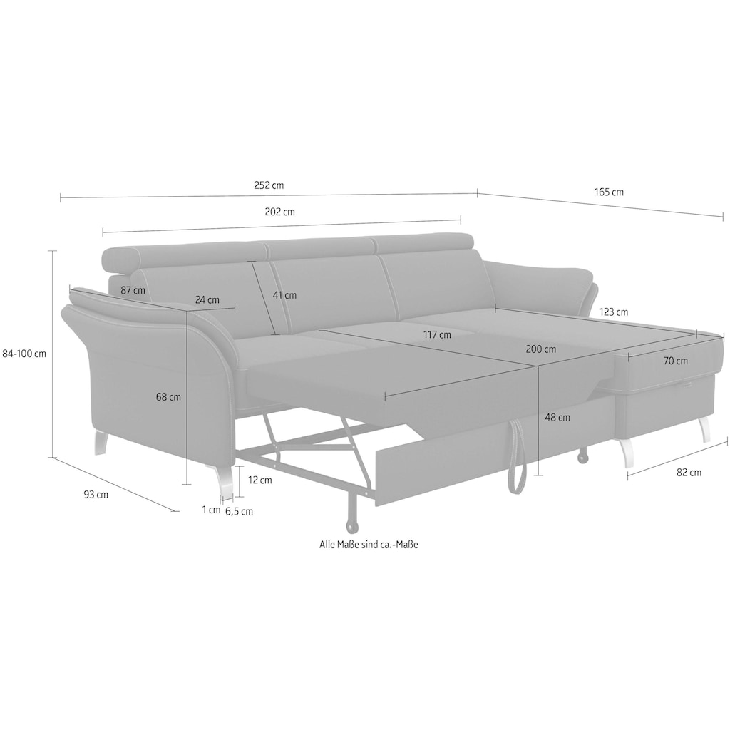 sit&more Ecksofa »Vincenzo«