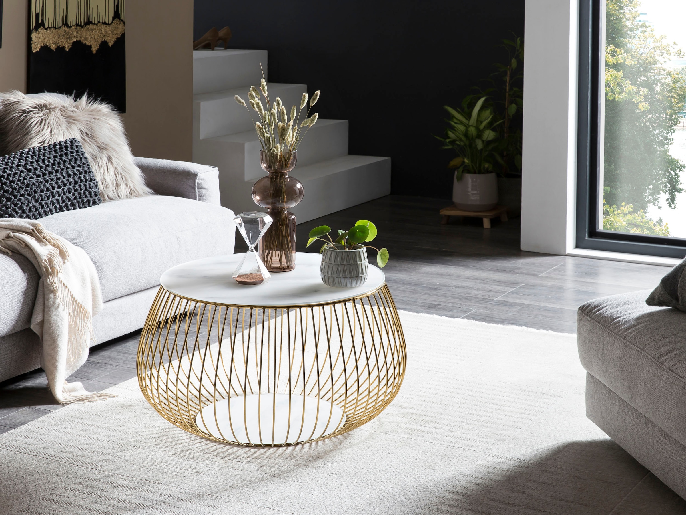 SalesFever Couchtisch »Coffeetable: Stilvolle Wohnzimmer-Ergänzung« Kristal günstig online kaufen