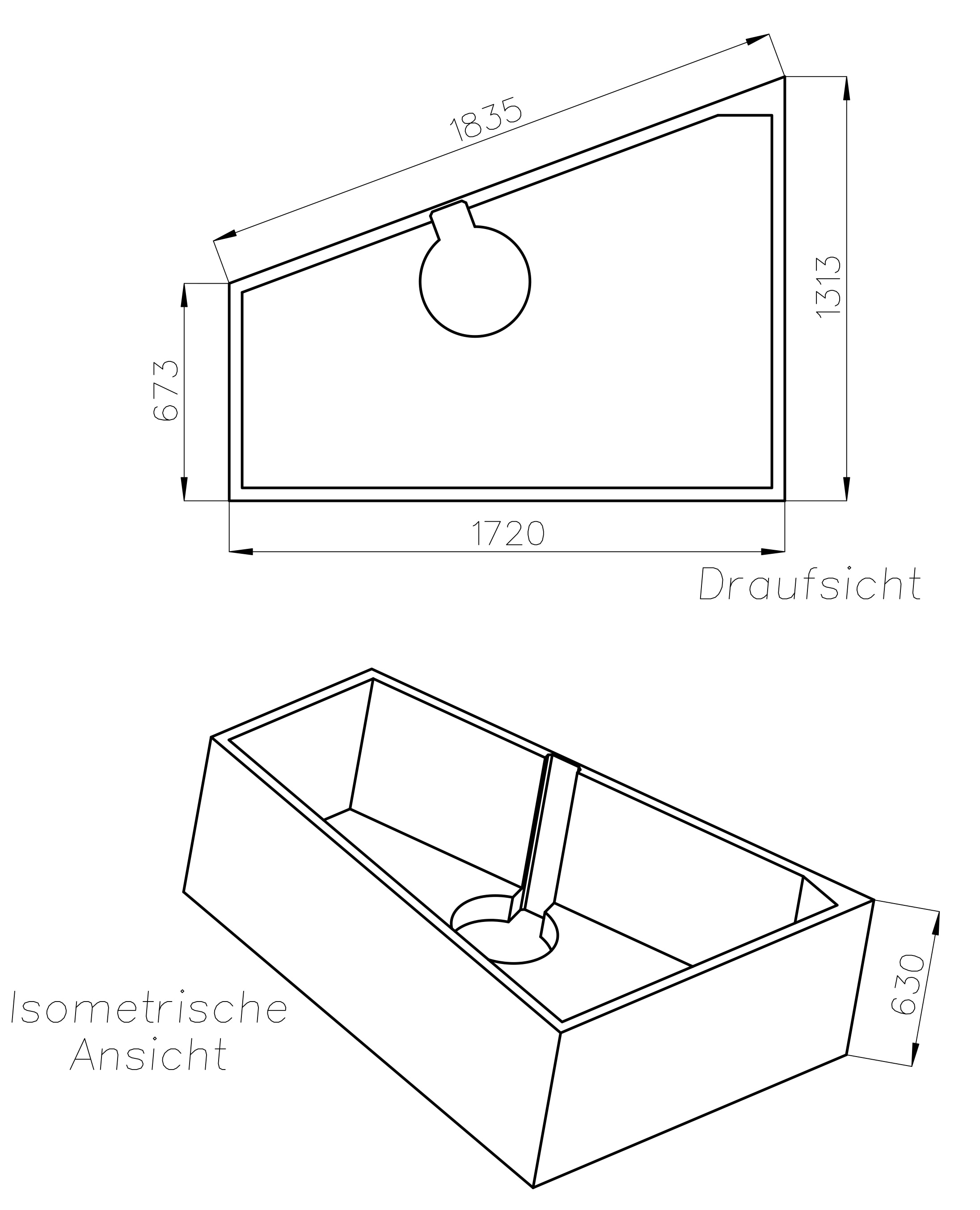 OTTOFOND Badewanne »Galia II«, (2 tlg.), mit Wannenträger