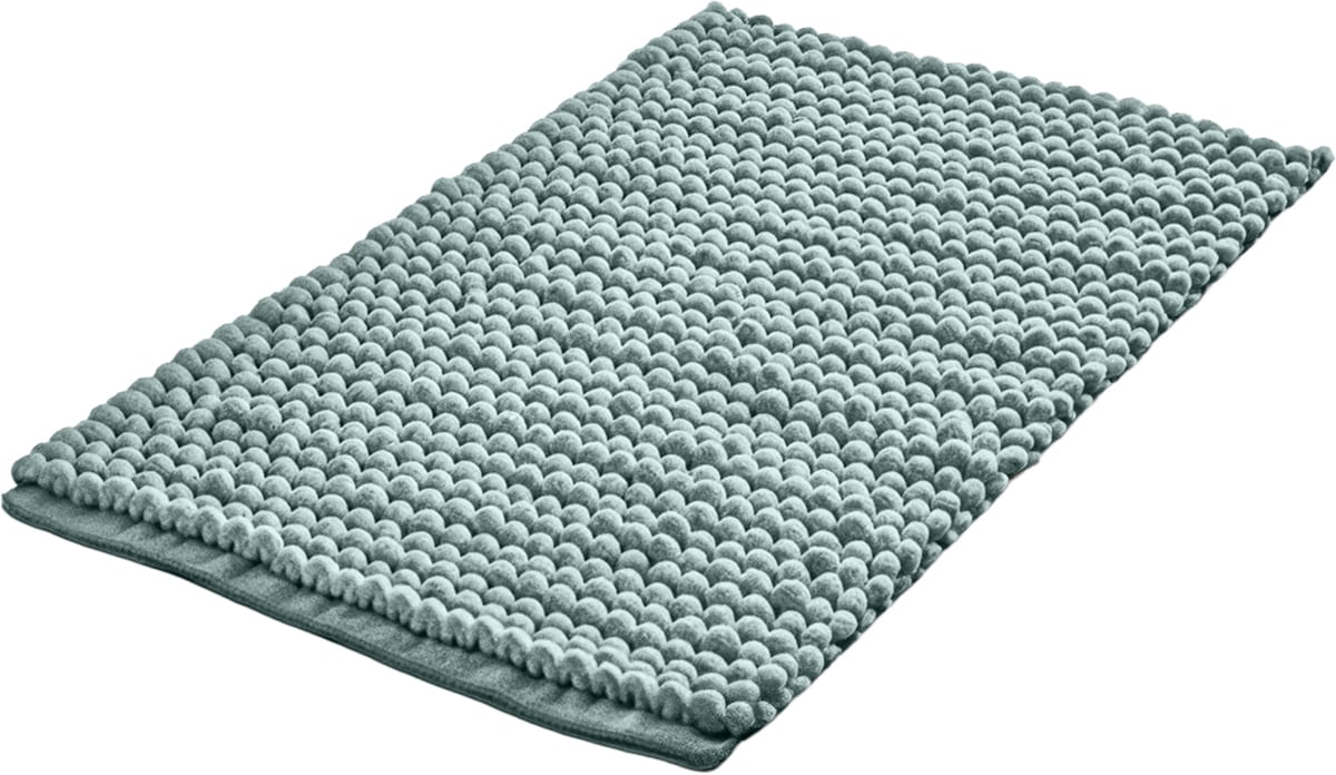 Linea Due Badematte »Punto Uno, Badvorleger, Badezimmer Teppich,« Höhe 18 mm rutschhemmend beschichtet fußbodenheizungsgeeignet | schnell trocknend moderner Badvorleger mit Knötchen-Struktur