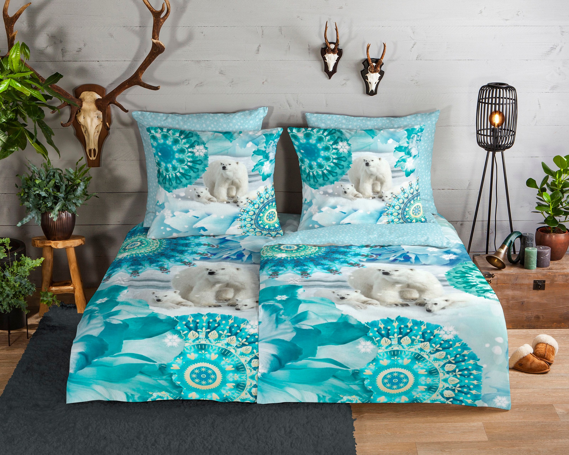 hip Wendebettwäsche »Seppo« 3 Stk. tlg. Biber, 135x200, Warm, Weich, Wendeo günstig online kaufen