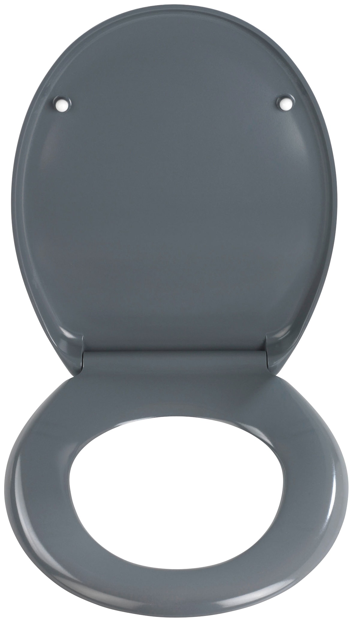 Wenko Premium WC-Sitz Ottana Duroplast/Edelstahl grau günstig online kaufen