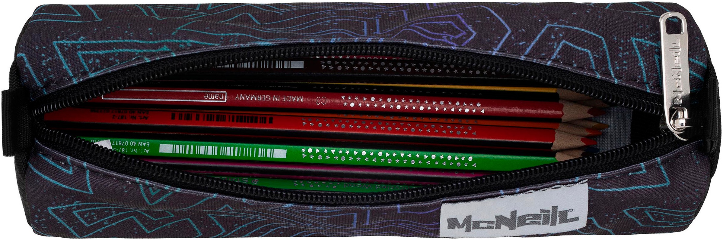 McNeill Schulranzen »Perfecto, Tron«, reflektierende Streifen auf den Schultergurten-retroreflektierende Flächen, inkl. Federmäppchen, Turnbeutel, Schlamperrolle & Motivmagnet