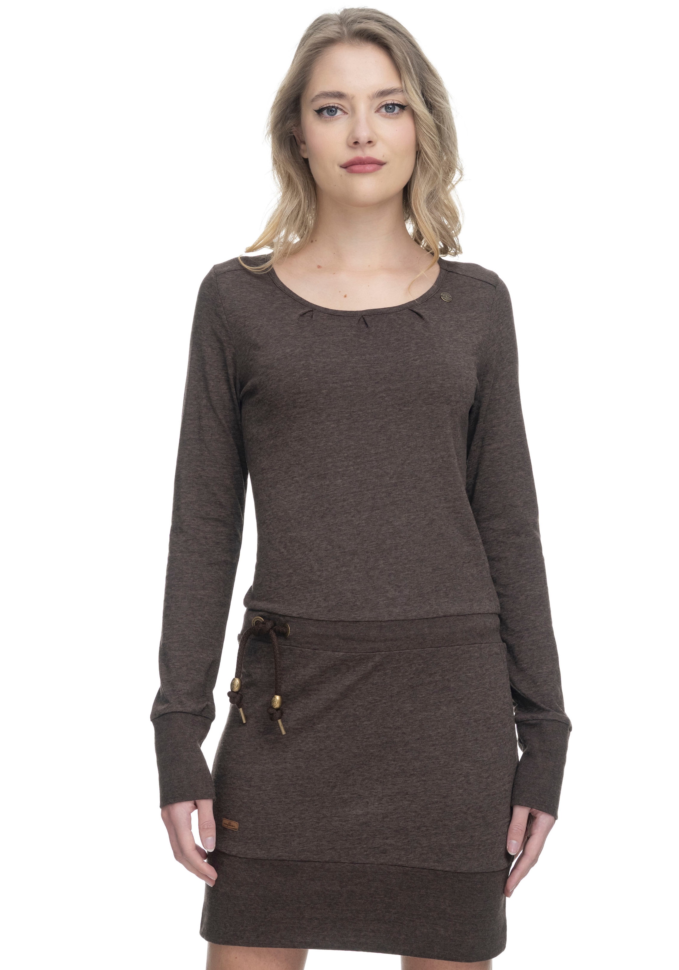kontrastigen und Zierperlen- Ragwear bei Besatz Kordelzug mit »ALEXA«, online Jerseykleid