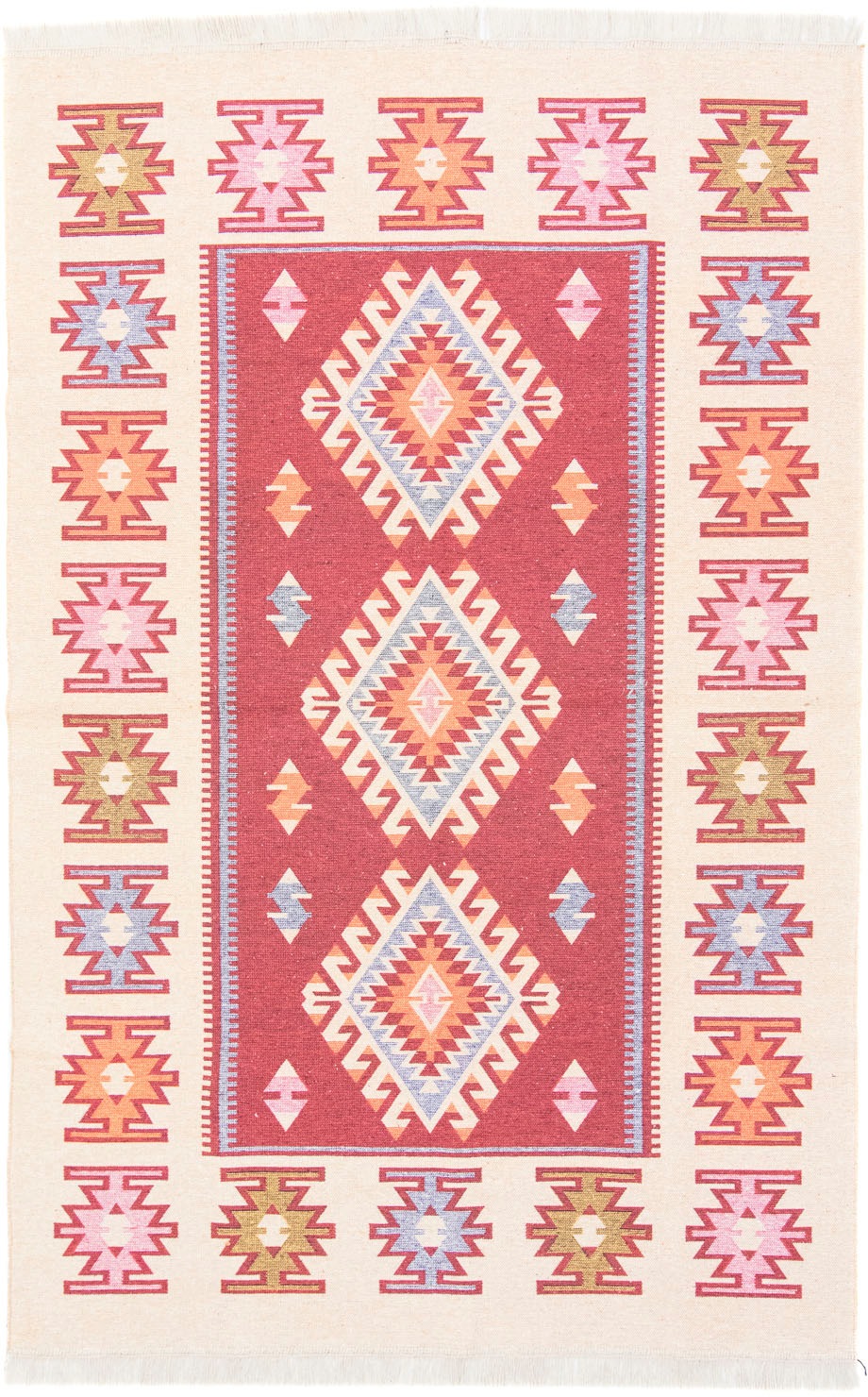 morgenland Wollteppich »Kelim Teppich - Trendy »Ariz« Rechteckig«, rechteck günstig online kaufen