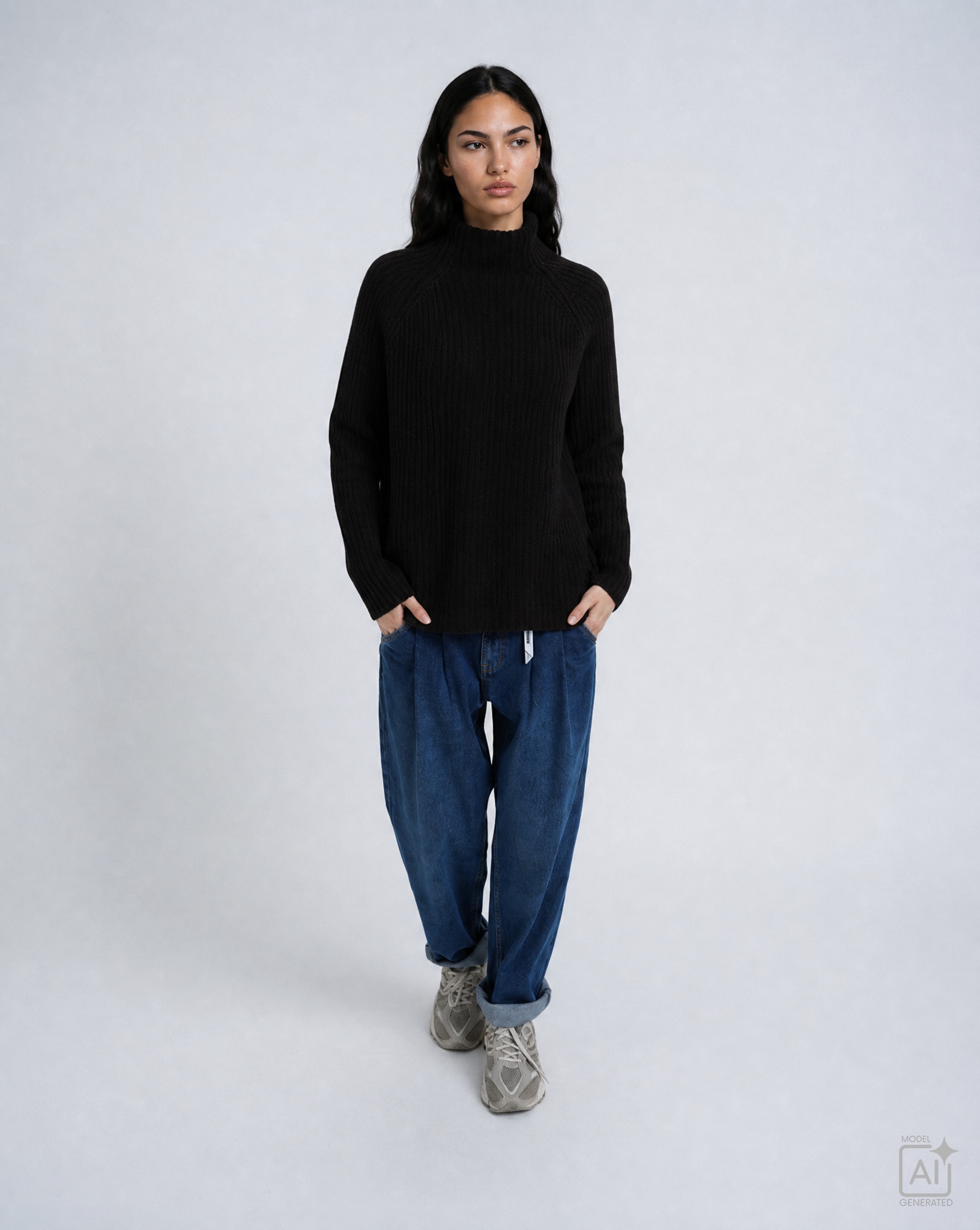 Smith & Soul Wollpullover mit Stehkragen