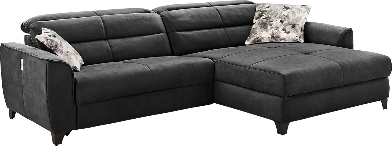 Jockenhöfer Gruppe Ecksofa "Double One L-Form", mit 2x 120cm breiten, elekt günstig online kaufen