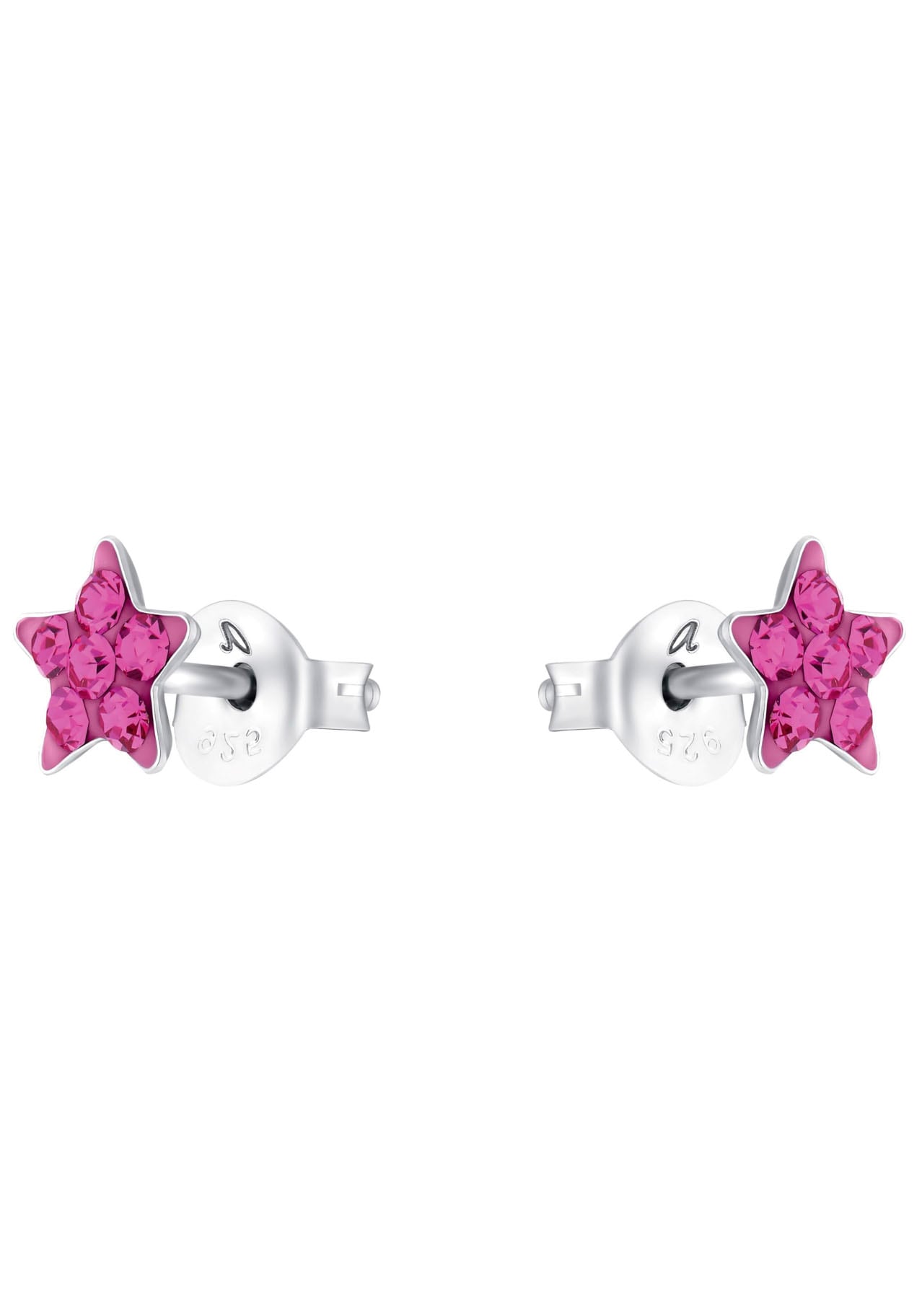 Amor Paar Ohrstecker »Stern, 9209873, 9209880«, mit Kristallglas
