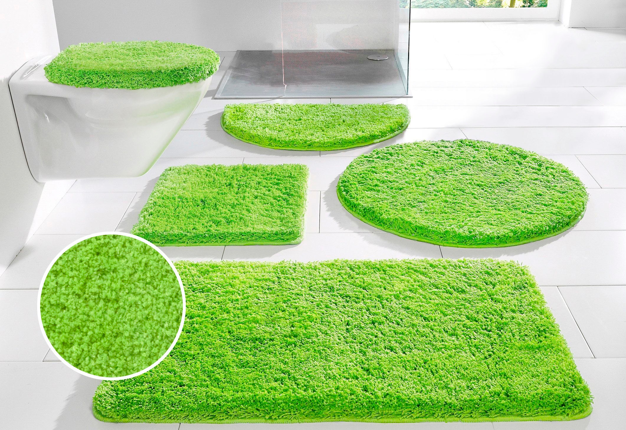 my home Badematte »Sanremo, Badvorleger, Badezimmer Teppich, sehr weich«, r günstig online kaufen