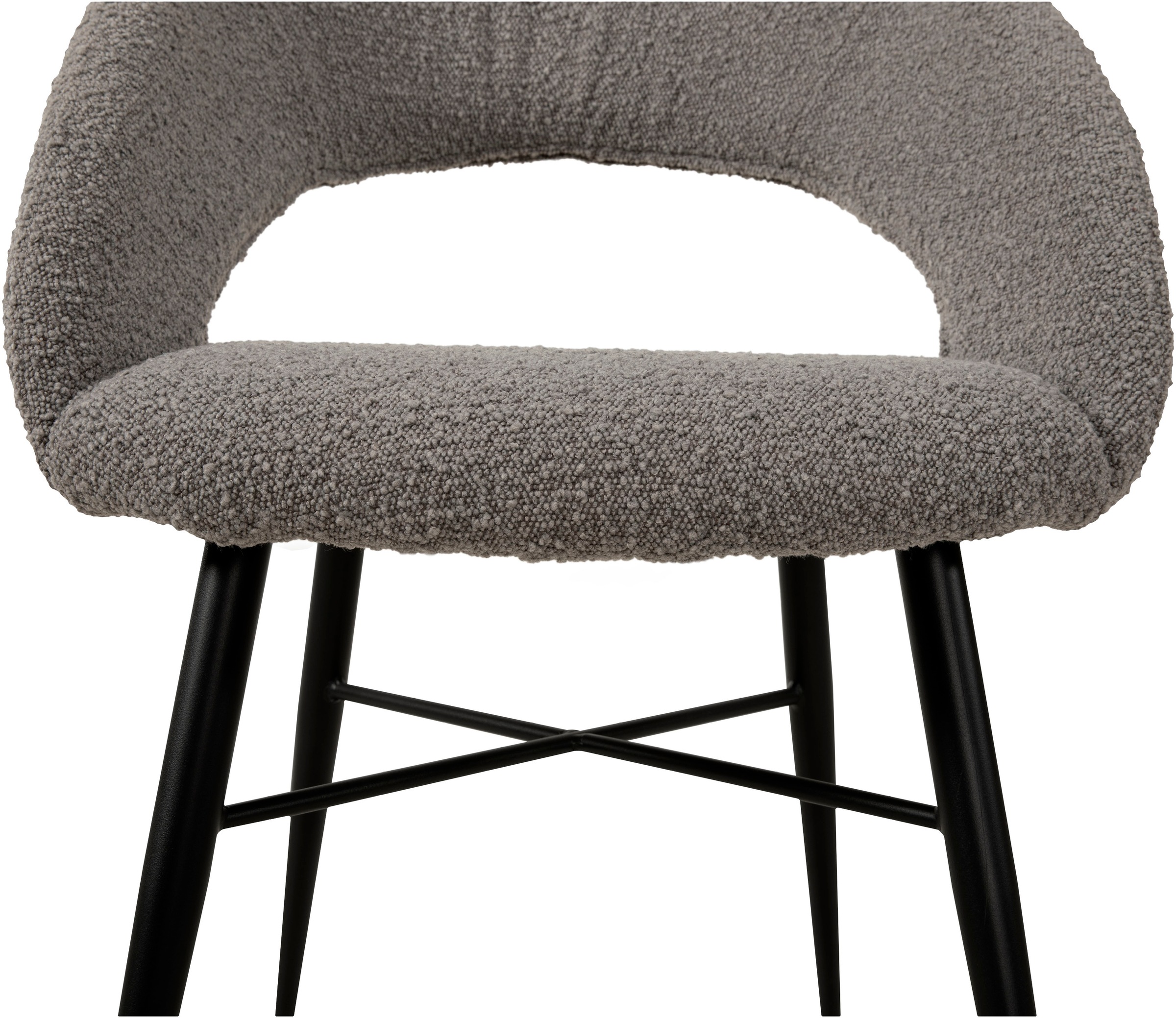 OMG Design Esszimmerstuhl »Marley«, (Set), 2 St., Stoff, mit modernem Cut-Out, Bouclé Bezug