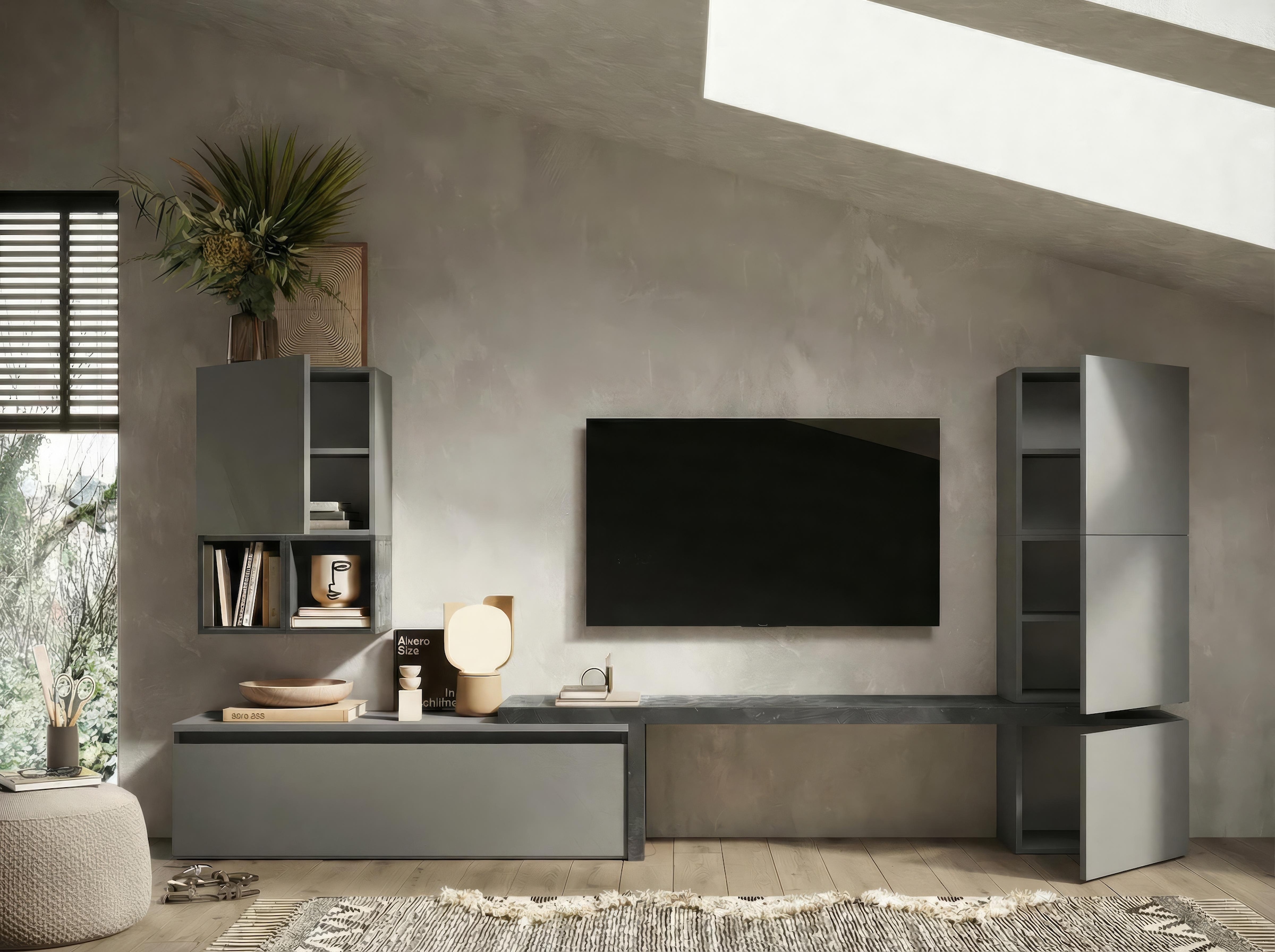 Home affaire Wohnwand »Infinity, 7tlg. Breite 290 cm, Höhe variabel, Schrankwand, Anbauwand« 7 Stk. tlg.