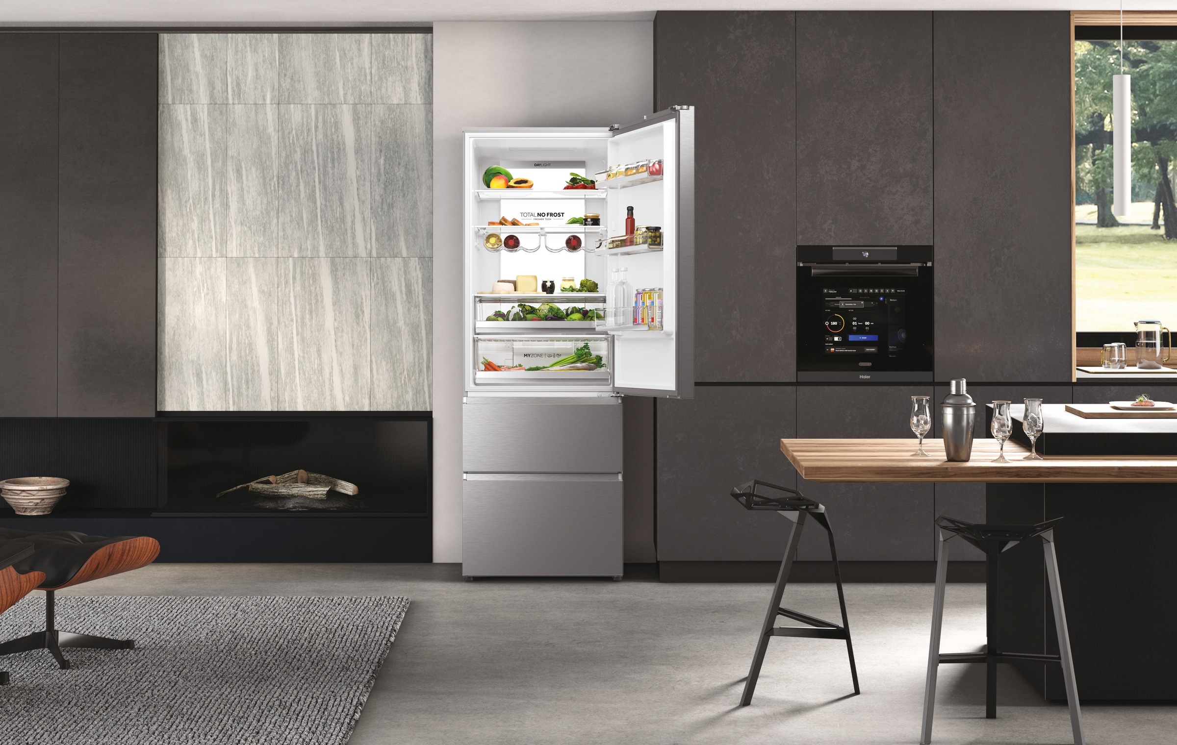Haier Kühl-/Gefrierkombination 3D 70 SERIES 7 »HTW7720BNMM«