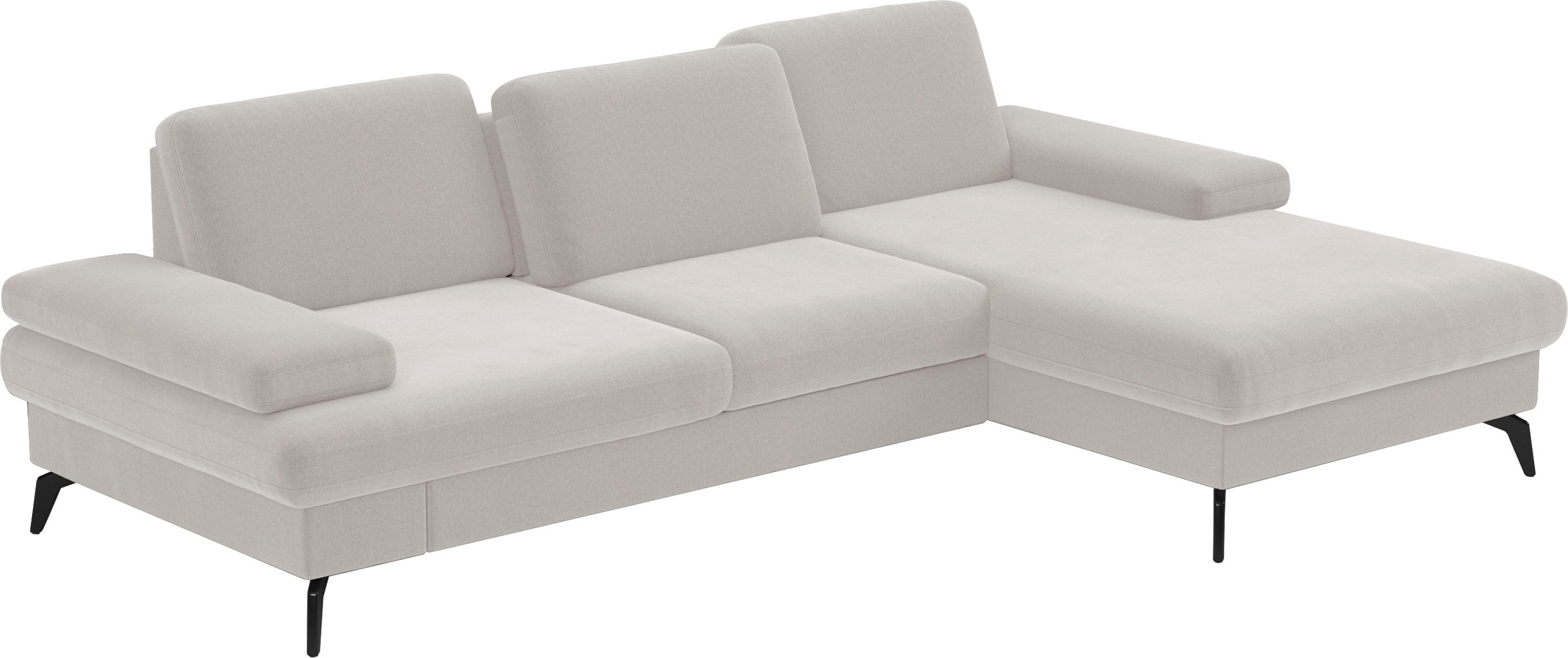 sit&more Ecksofa »Morris L-Form, inkl. Sitztiefenverstellung«, wahlweise mit Armteilverstellung, Bettfunktion & Bettkasten