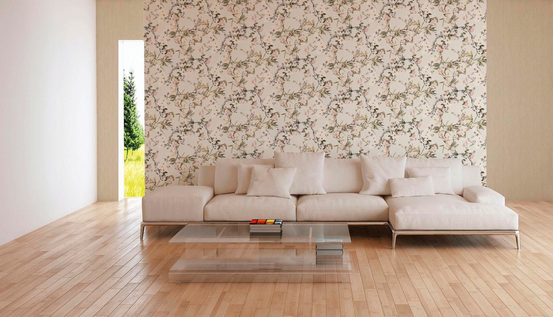 METROPOLIS BY MICHALSKY LIVING Vliestapete »Dream Again«, floral-geblümt, Designertapete Tapete Blumen Tapeten Wohnzimmer Schlafzimmer Küche