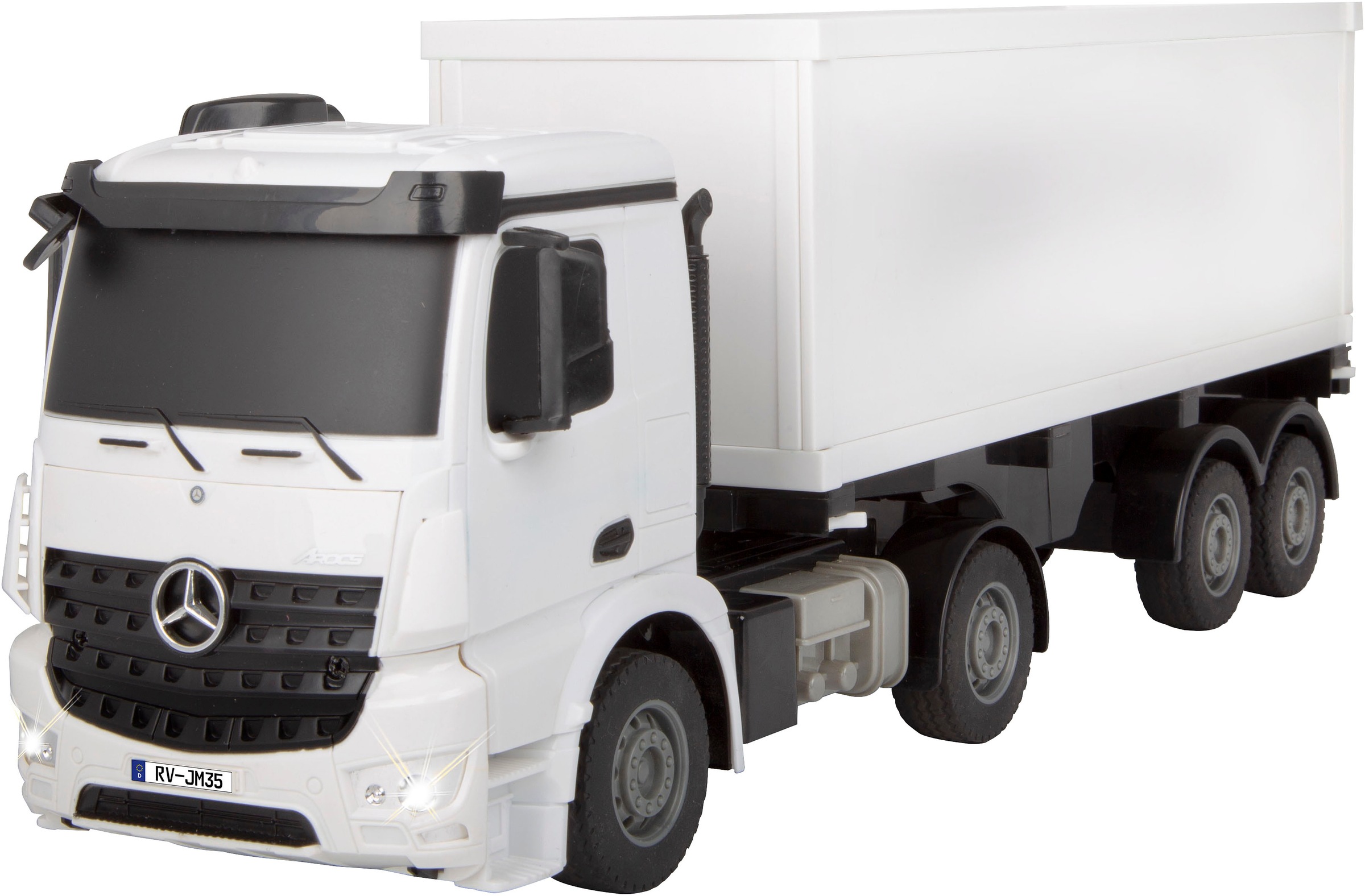 Jamara RC-Auto »Container LKW Mercedes-Benz Arocs 1:26 2,4GHz«, mit LED Licht