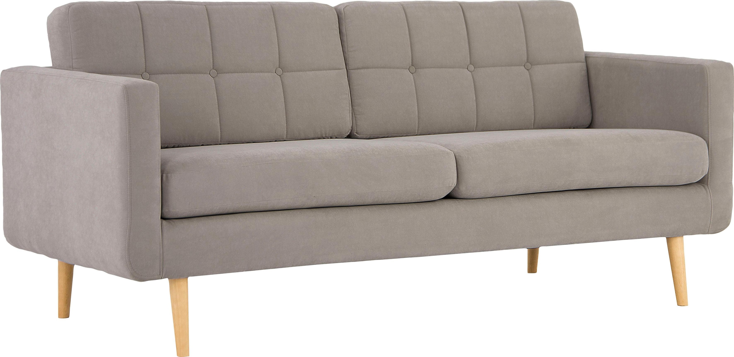 Home affaire 3-Sitzer »Brest«, mit Knopfheftung und Steppung im Rücken, geradliniges Design