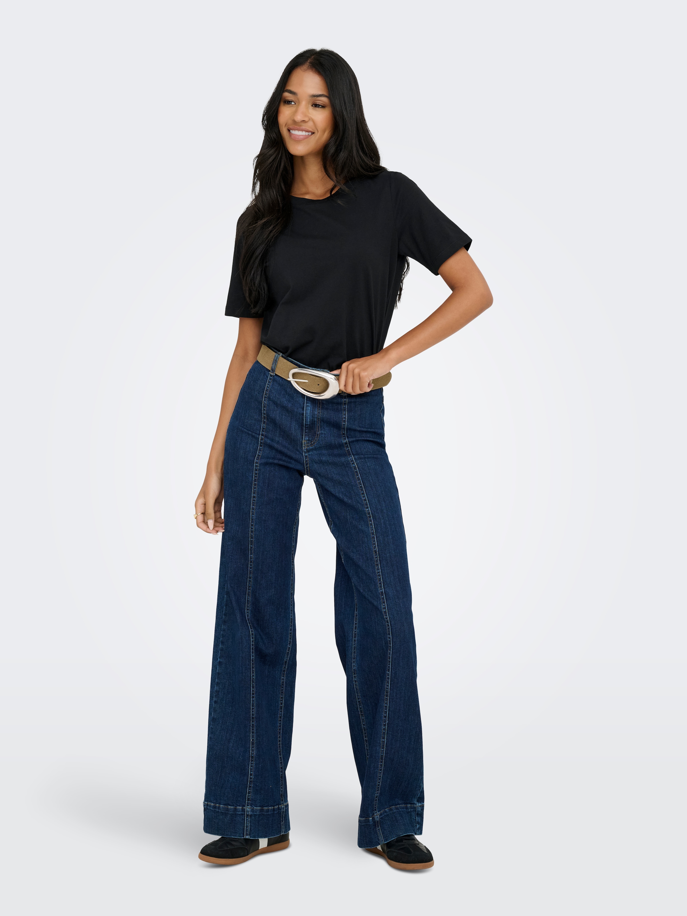 ONLY Kurzarmshirt »ONLONLY – Doppelpack T-Shirts für Alltag und Freizeit« Packung, 2 Stk. regular fit, Jersey, Baumwolle, Rundhals, unifarben