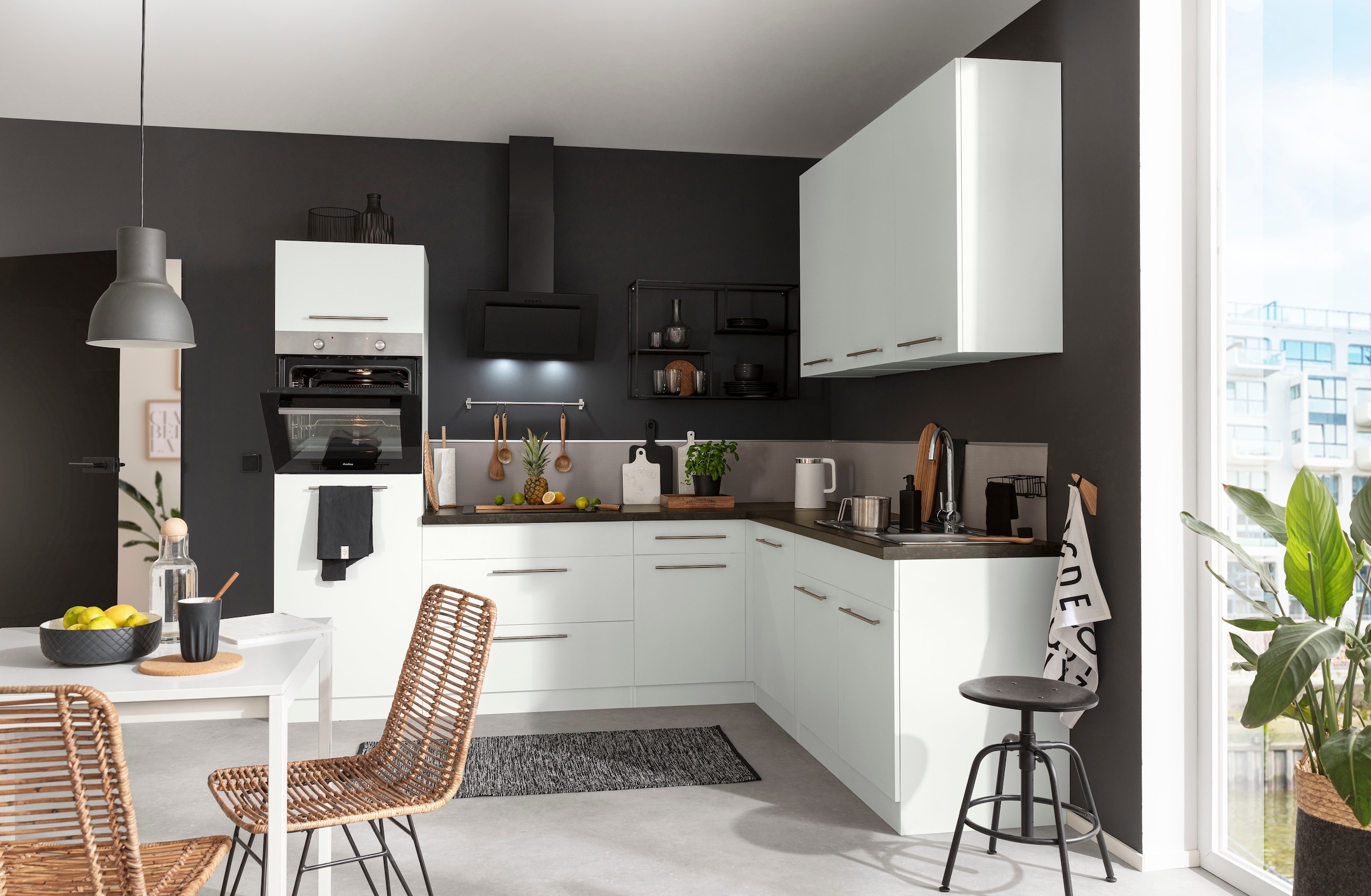 wiho Küchen Winkelküche »Unna« ohne E-Geräte, Stellbreite 260 x 220 cm