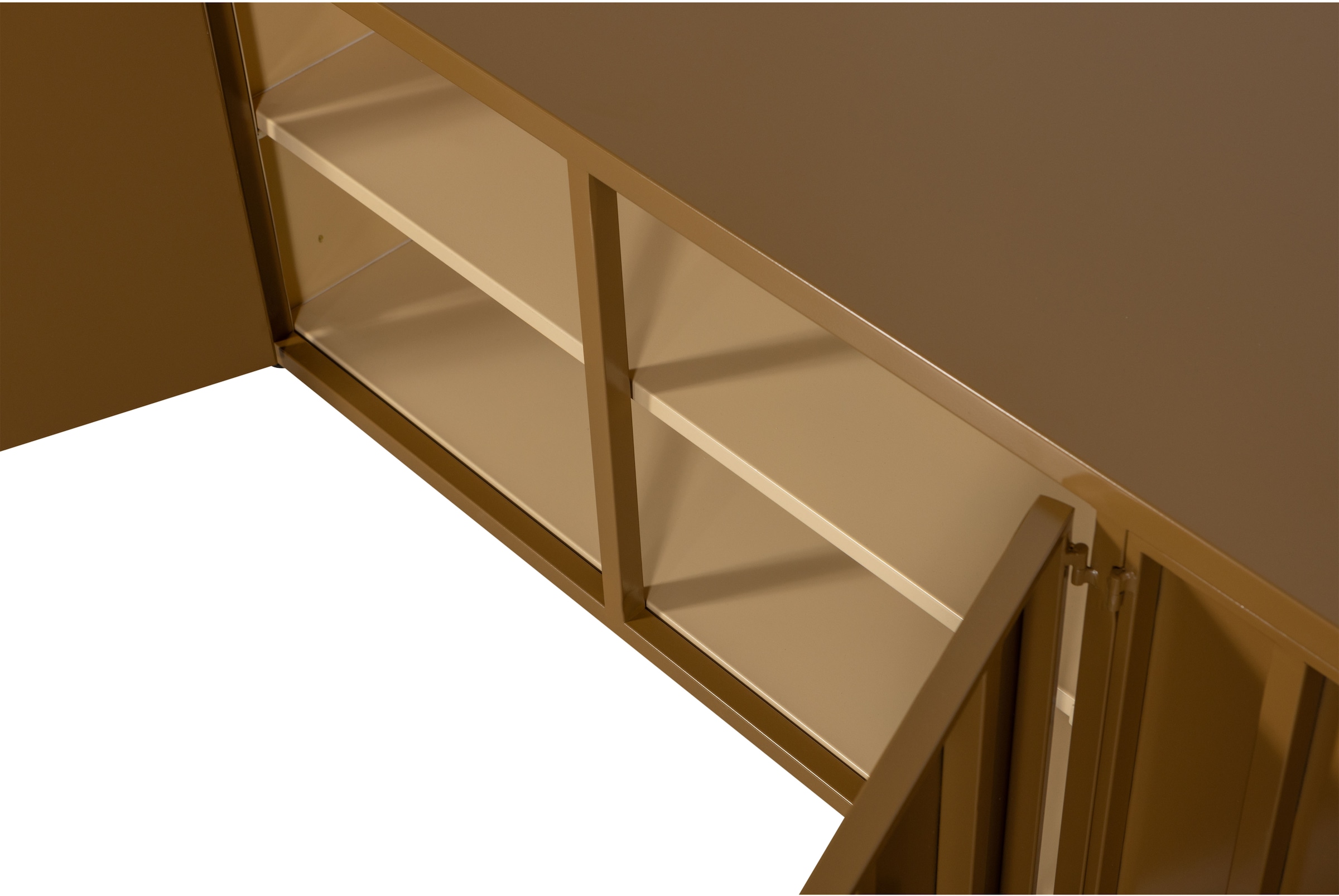 WOOOD Lowboard »WOOOD LEVEL TV-SCHRANK METALL« Level TV-Möbel WOOOD mit Stauraum, Stil und ordentliche Kabelführung