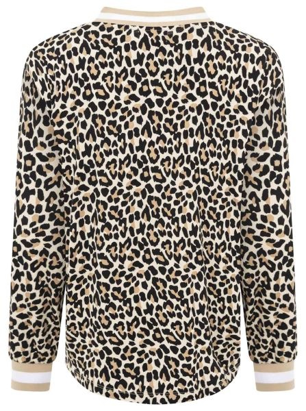 Zwillingsherz Blusenshirt »"Leo"«, V-Neck, Animal Print, sportive Bündchen