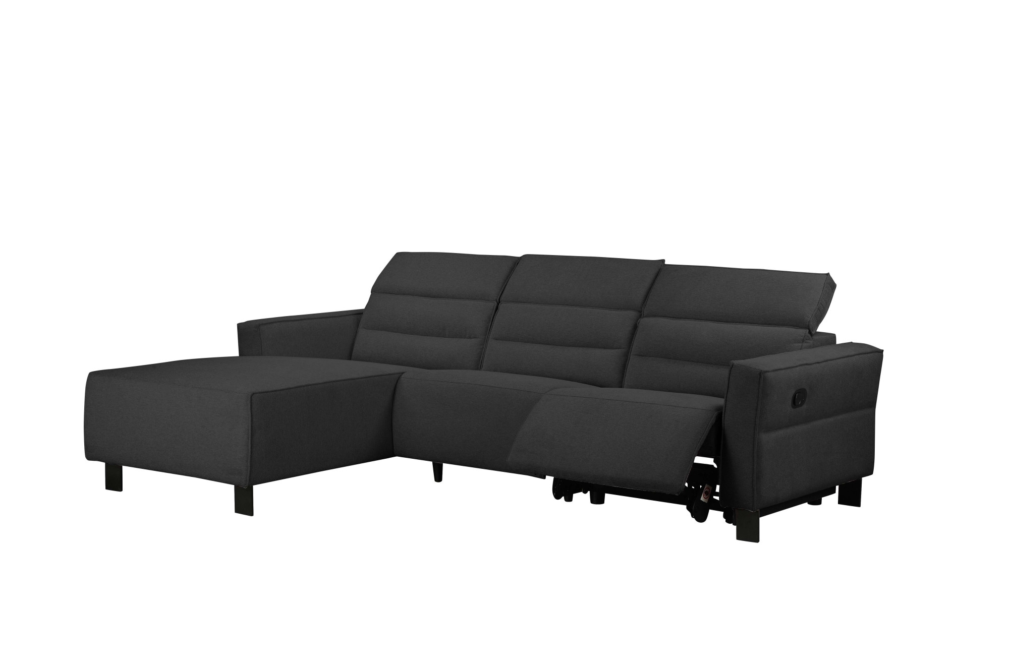 Places of Style Ecksofa »Carpari, L-Form, 263 cm, manuelle o. elektrische Relaxfunktion,«, USB A/C und Kopfteilverstellung