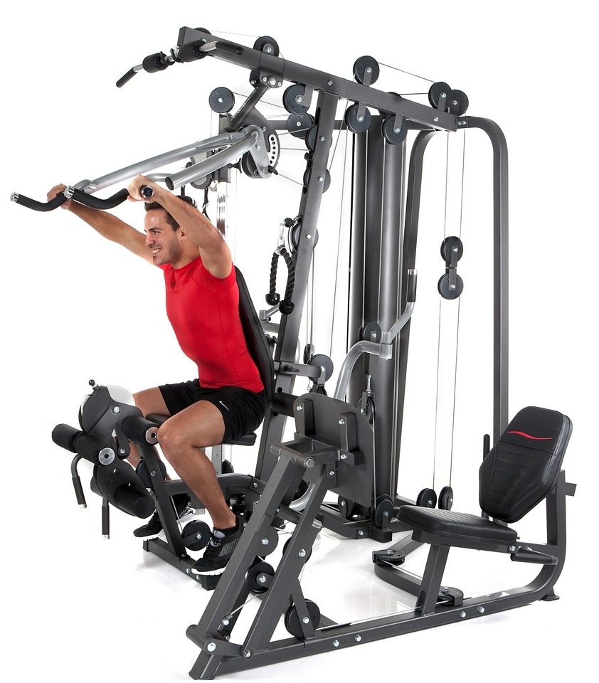 Finnlo by Hammer Kraftstation »Autark 6800«, 20 Gewichtsblöcke, (Butterflystange, Beinpresse, Latzug und mehr), multifunktionale Fitnessstation, max. Trainingsgewicht 110 kg