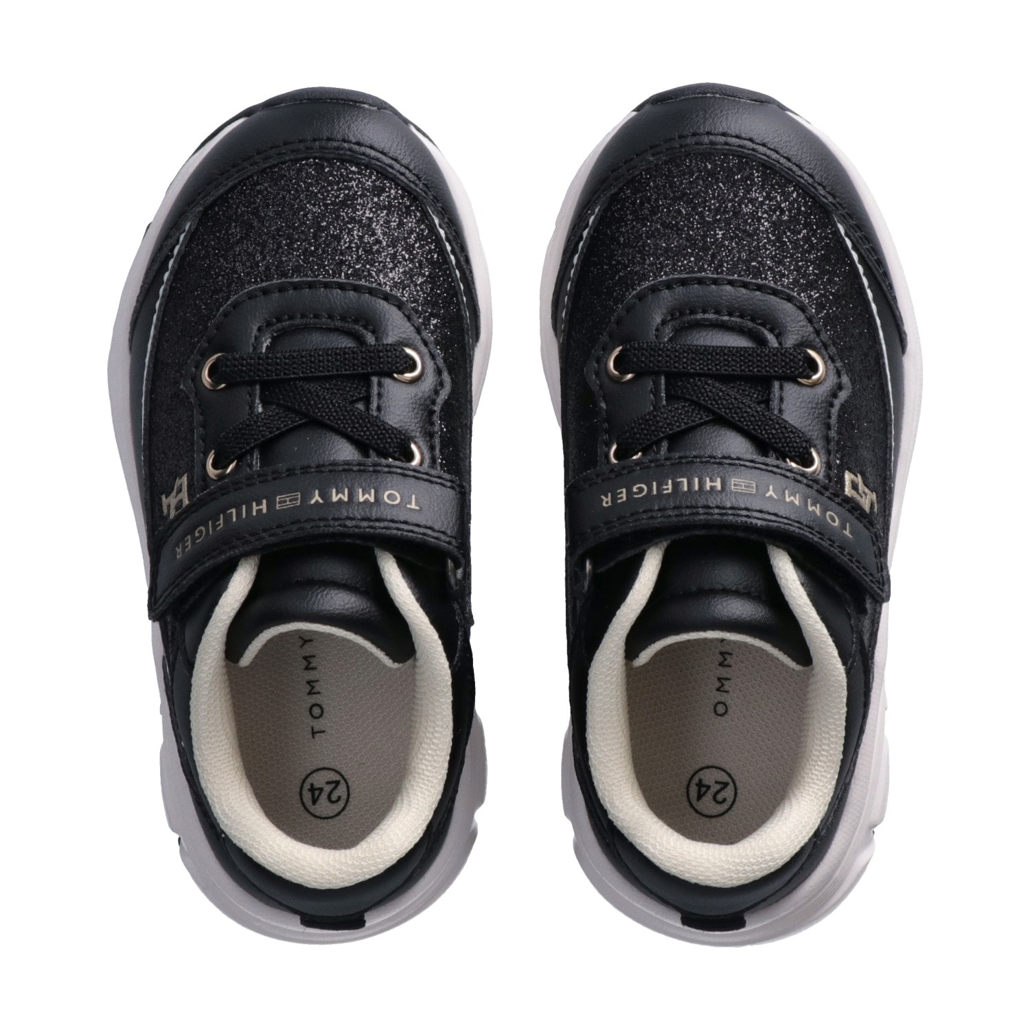 Tommy Hilfiger Sneaker  Freizeitschuh, Halbschuh mit modischem Glitzerbesatz