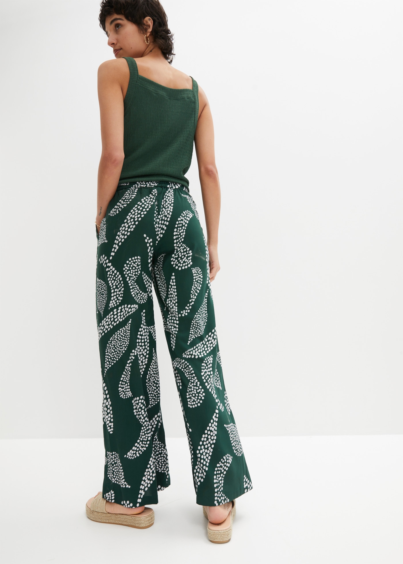 bonprix Marlene-Hose  aus Viskose, loose fit, mit Schnürung, in vielen Größen erhältlich