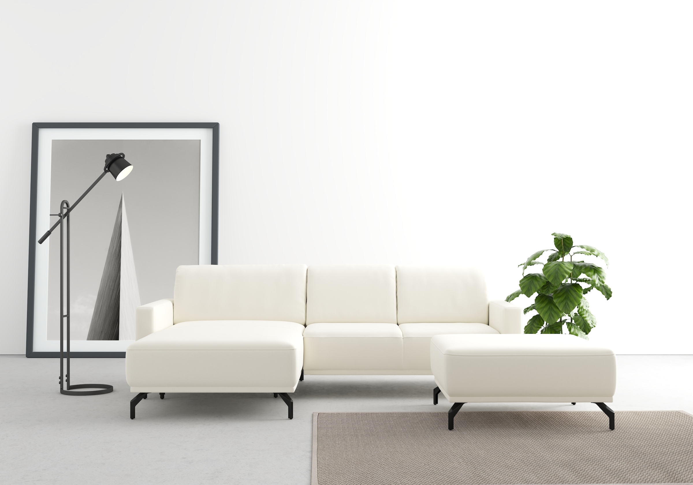 sit&more Ecksofa »Bailando L-Form«, wahlweise mit Kopfteilverstellung und V günstig online kaufen