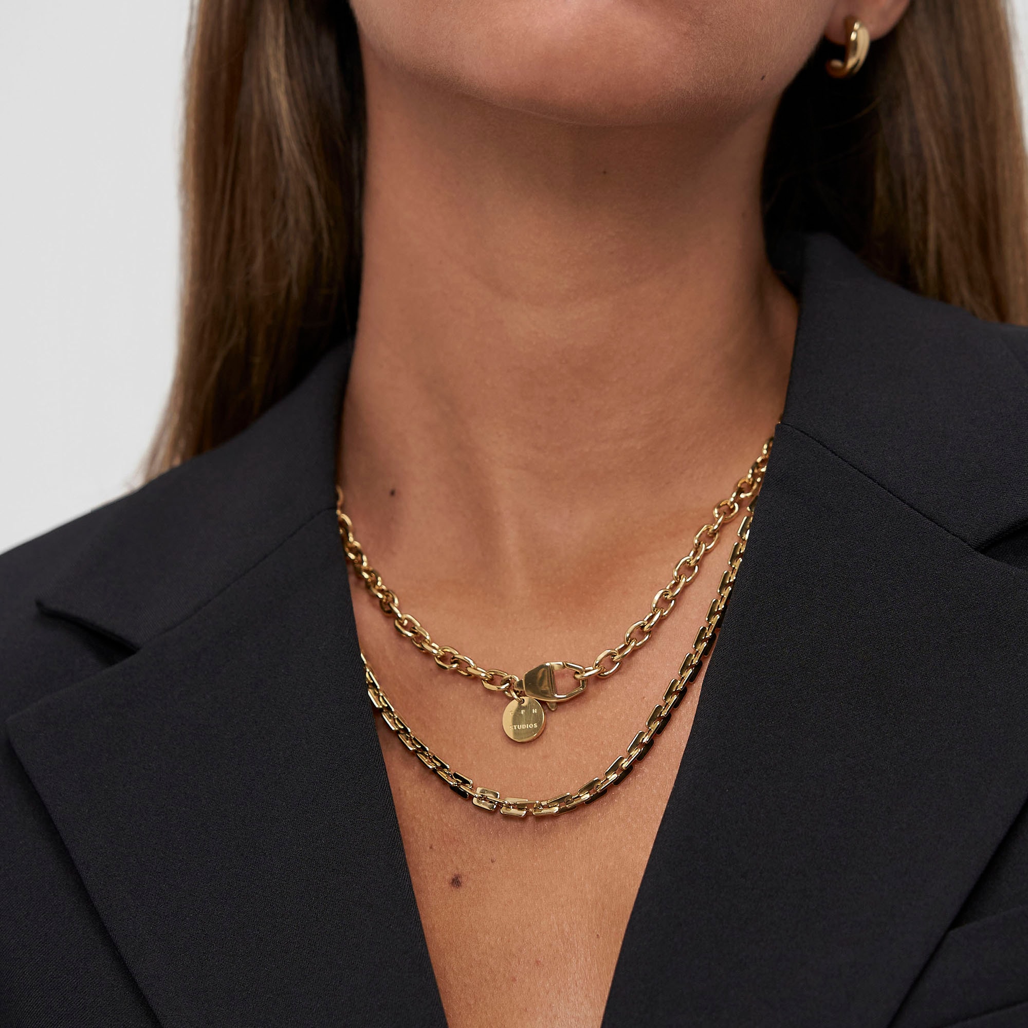 Copenhagen Studios Edelstahlkette »Schmuck Geschenk Halskette Unisex Link«