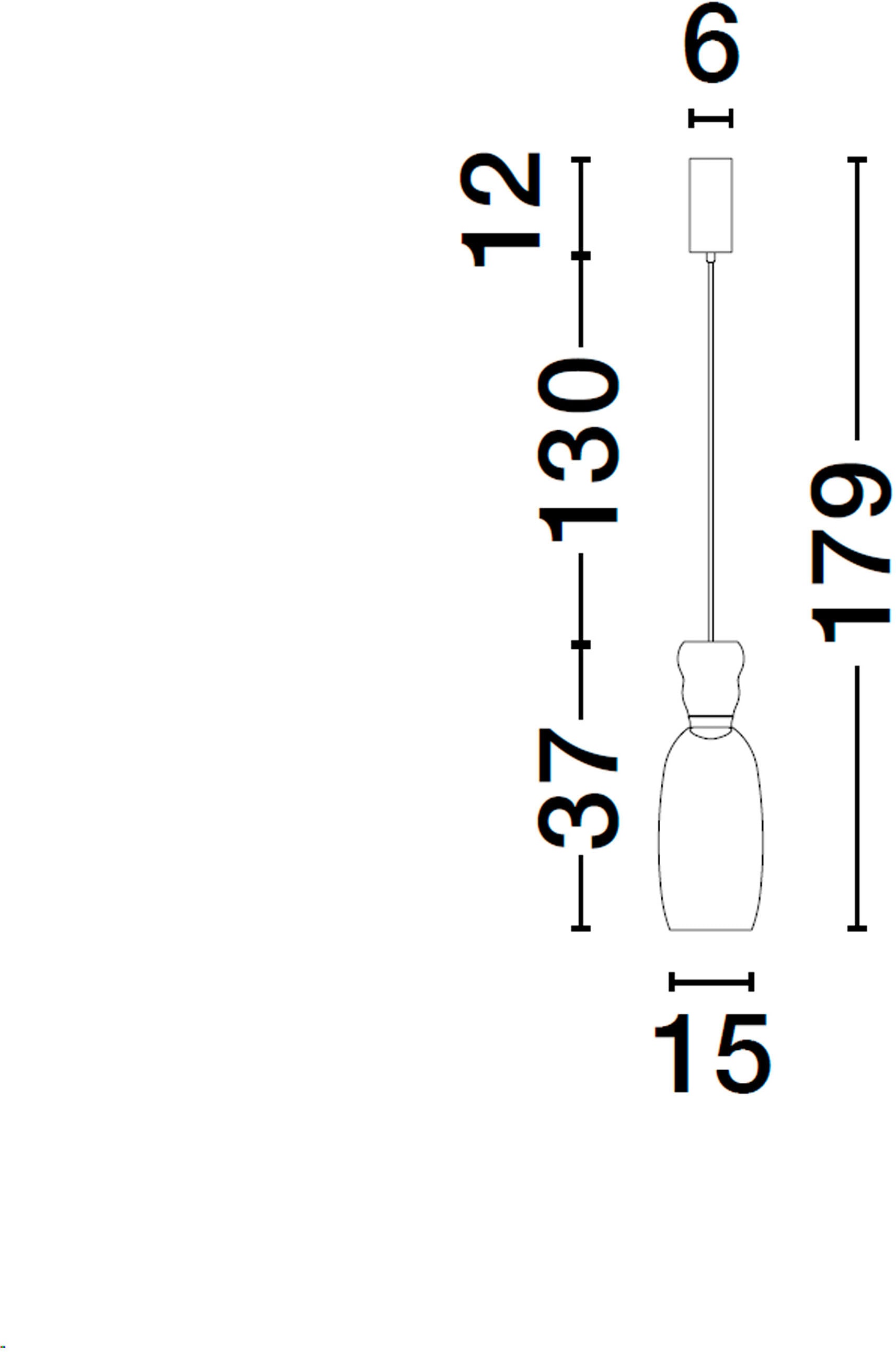 Nova Luce Pendelleuchte »PLUMA«, 1 flammig