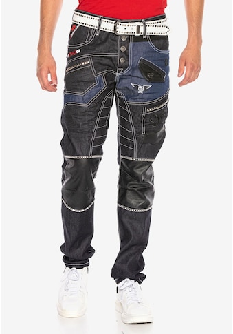 Cipo & Baxx Straight-Jeans, im stylischen Design kaufen